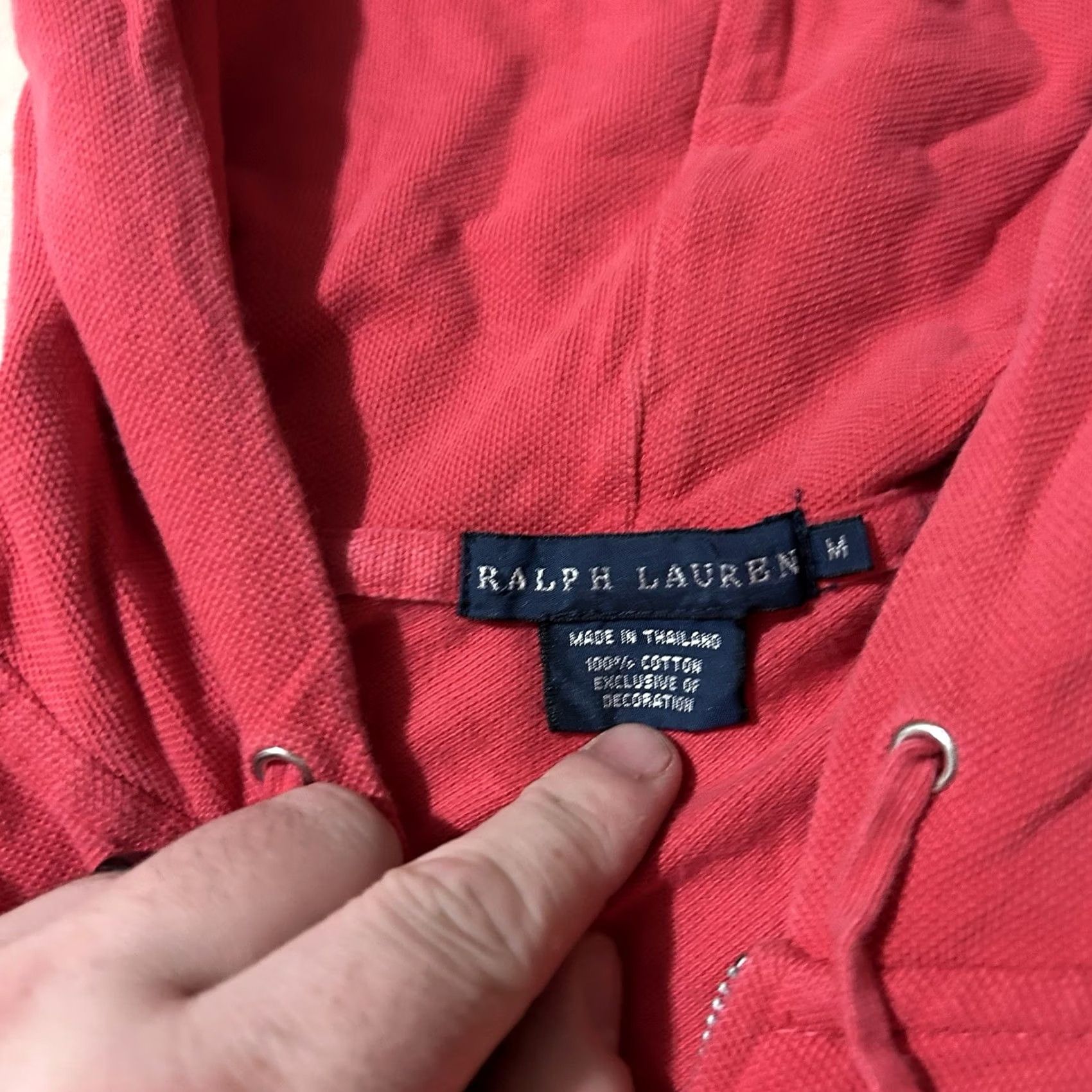 Ralph Lauren VINTAGE Ralph Lauren Pink Full Zip Hoodie Women M Medium Thin Y2K Activewear Size M / US 6-8 / IT 42-44 - 3 Thumbnail