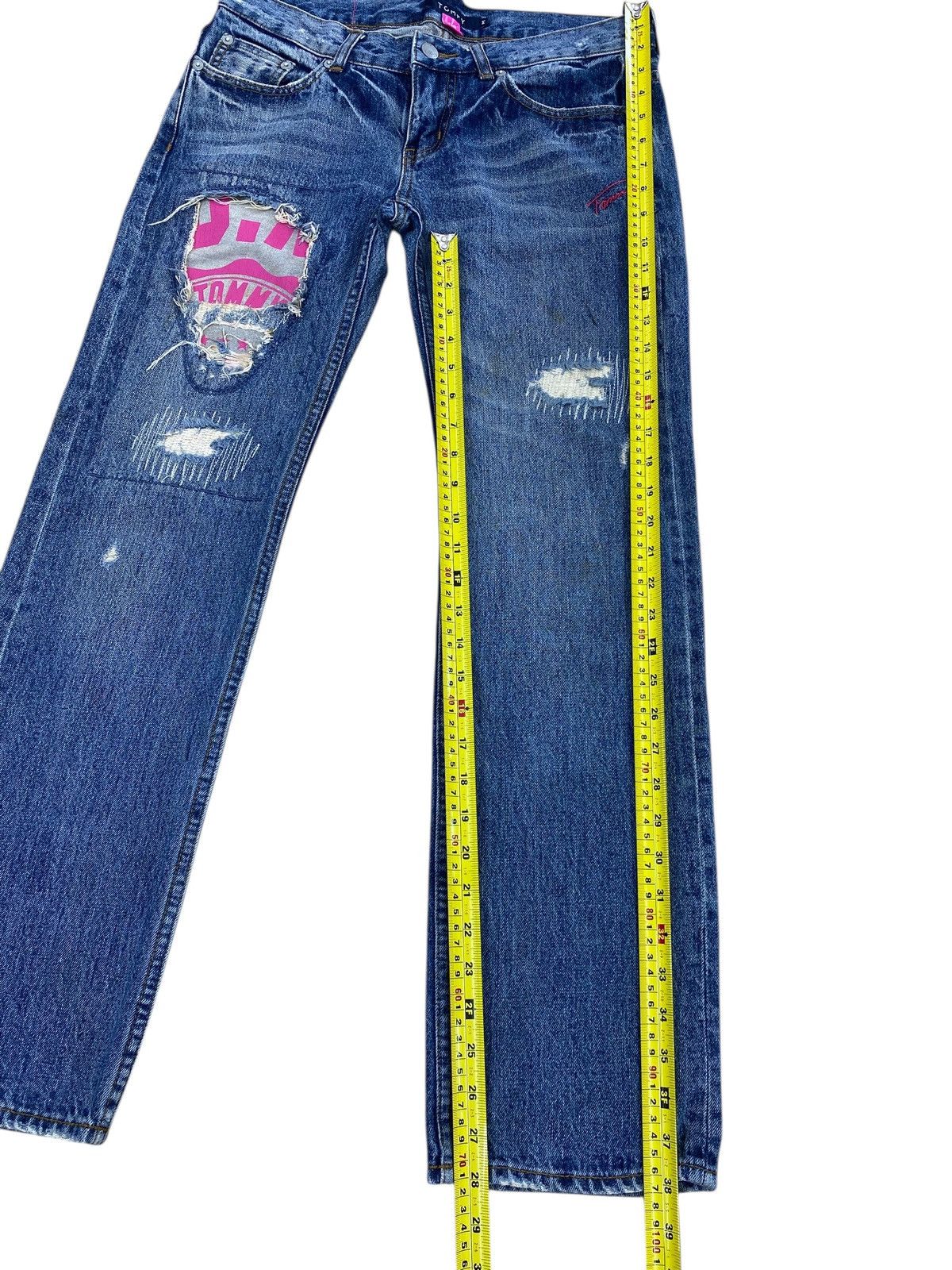 Tommy Jeans Tommy Patch Work Style Straight Leg Jeans Size 32" / US 10 / IT 46 - 9 Thumbnail