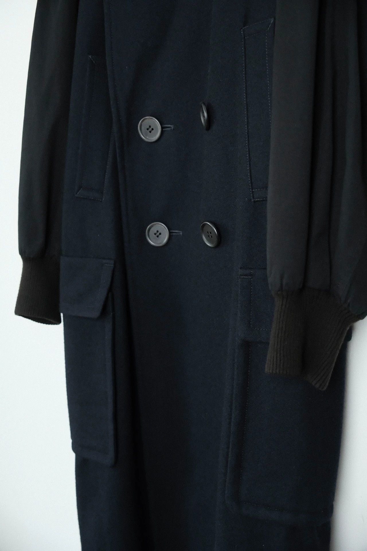 Yohji Yamamoto Yohji Yamamoto 24AW Vintage Decon Collar DB Navy Coat Size US M / EU 48-50 / 2 - 7 Thumbnail