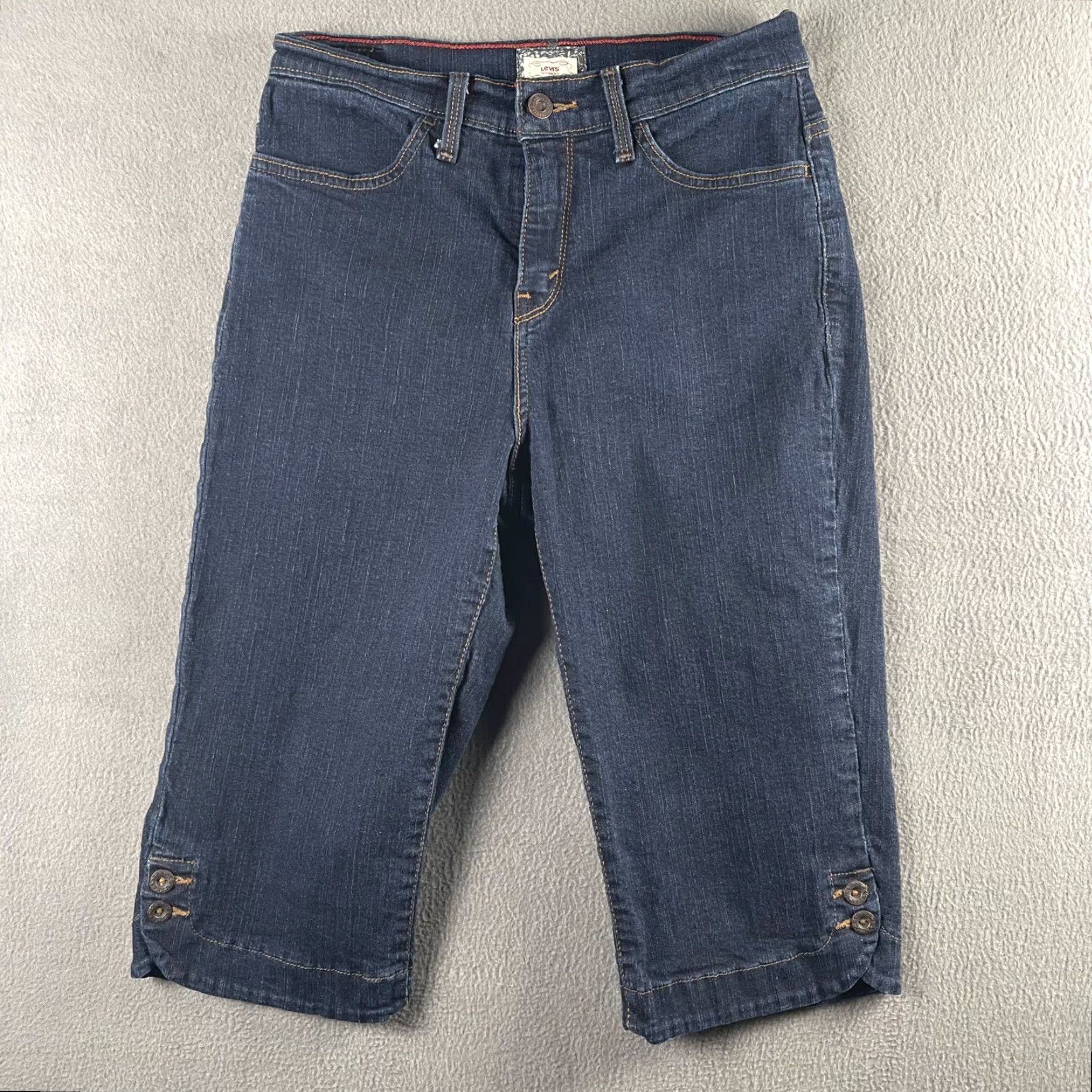 Levi's Levi's 512 Perfectly Slimming Capri Jeans Women 8 Blue Denim Slimming Preppy - 5-Pocket Size 30" / US 8 / IT 44 - 2 Thumbnail
