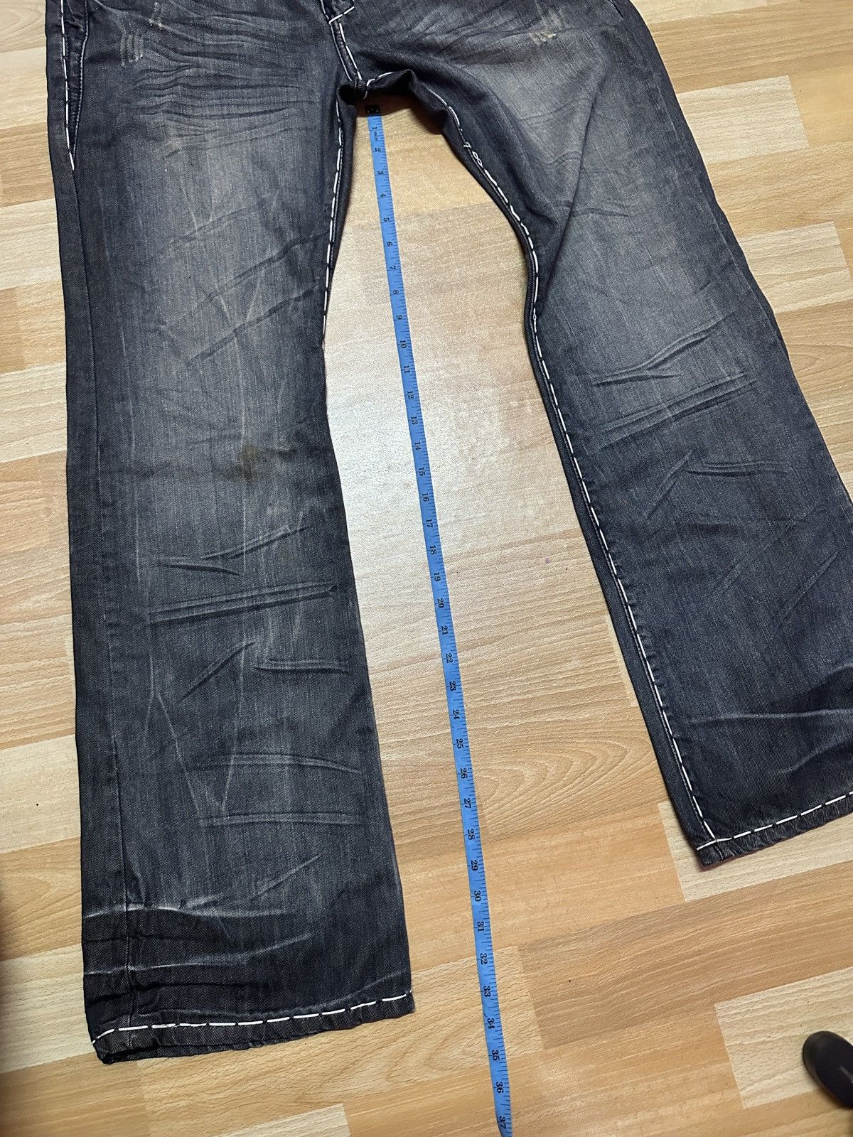 Other Rare🔥Distressed Buckle Division Bootcut Denim Size US 38 / EU 54 - 15 Thumbnail
