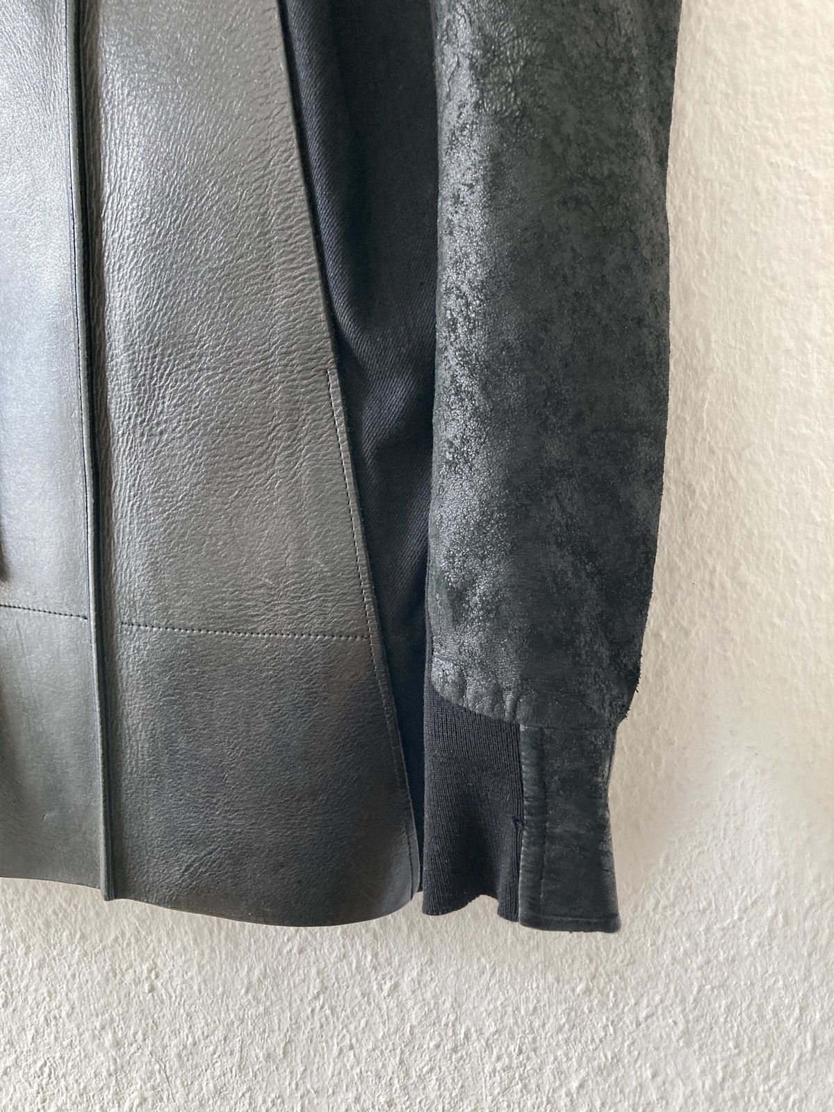 Rick Owens S/S 11 „ANTHEM“ Blistered Lamb Calf Leather Jacket M Size US M / EU 48-50 / 2 - 5 Thumbnail
