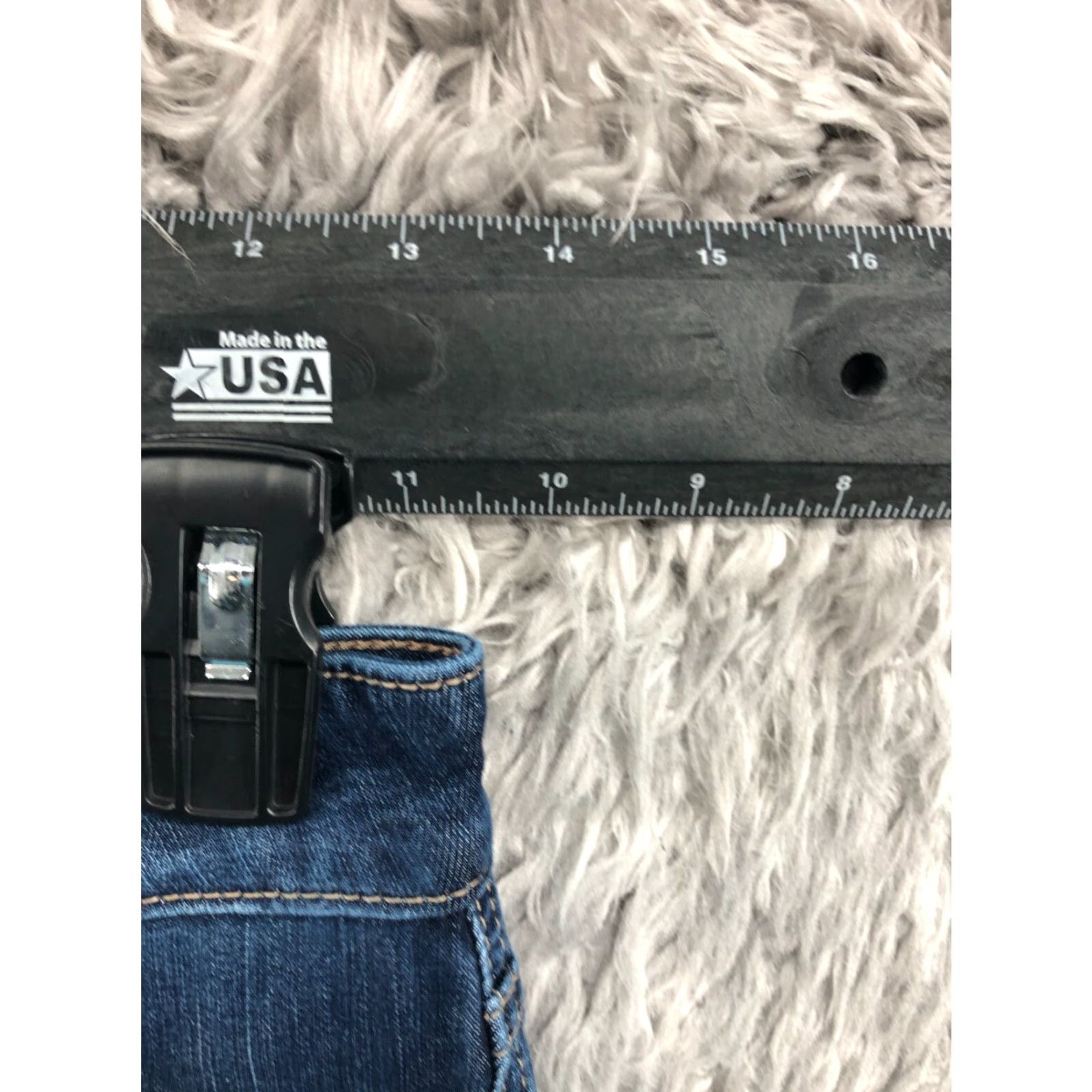 Vintage Maurices Everflex High Rise Skinny Jeans Womens Blue Dark Wash 0 Short 純 Size 25" / US 0 / IT 36 - 2 Thumbnail