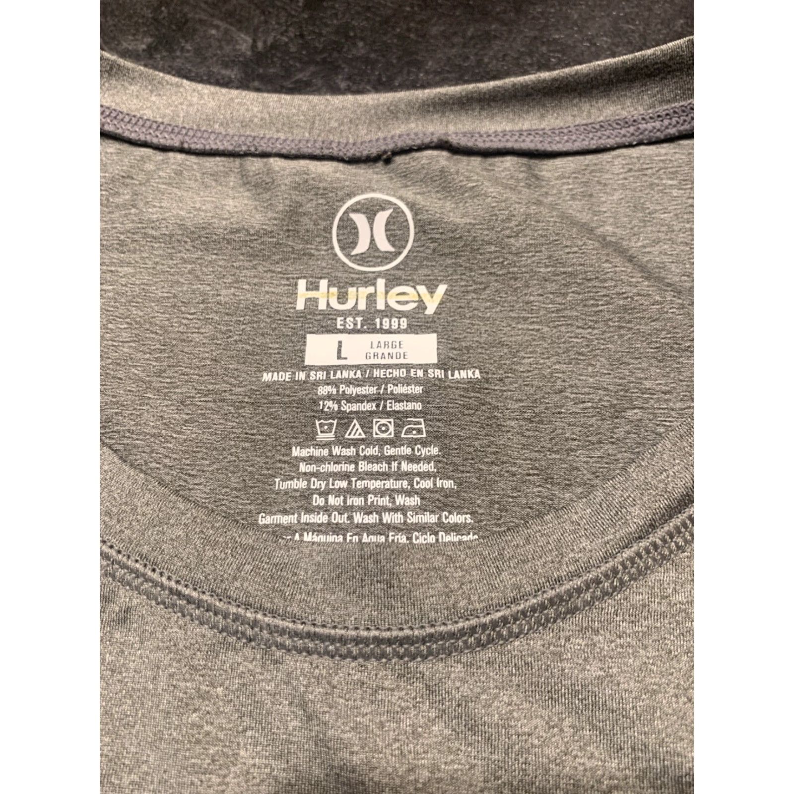 Hurley Hurley Men's Golf Activewear Long Sleeve Crew Neck Polo Shirt Gray Size XL 90s Size US XL / EU 56 / 4 - 4 Thumbnail