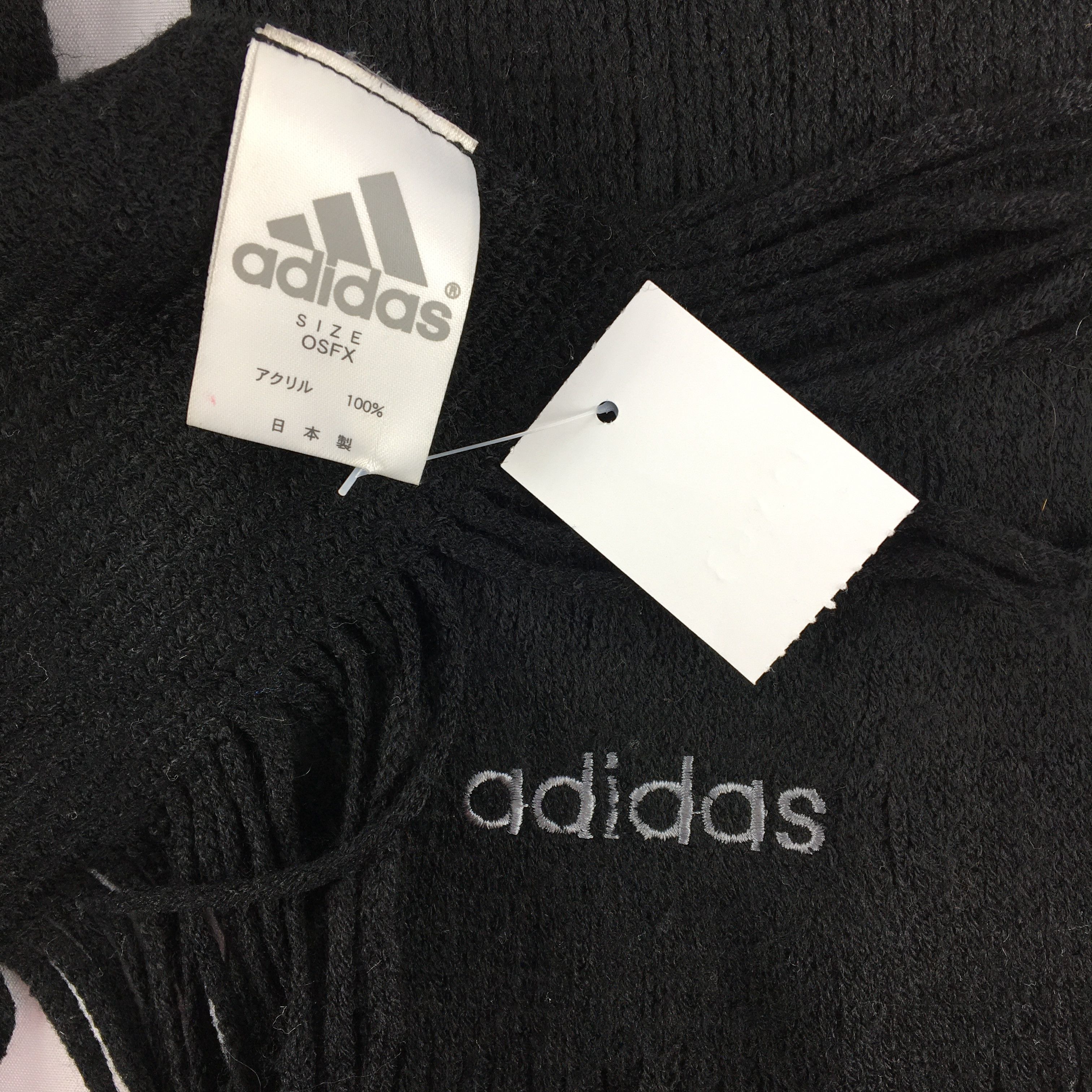 Adidas Vintage Adidas Scarf Muffler Wool Cashmere Scarves Size ONE SIZE - 4 Thumbnail