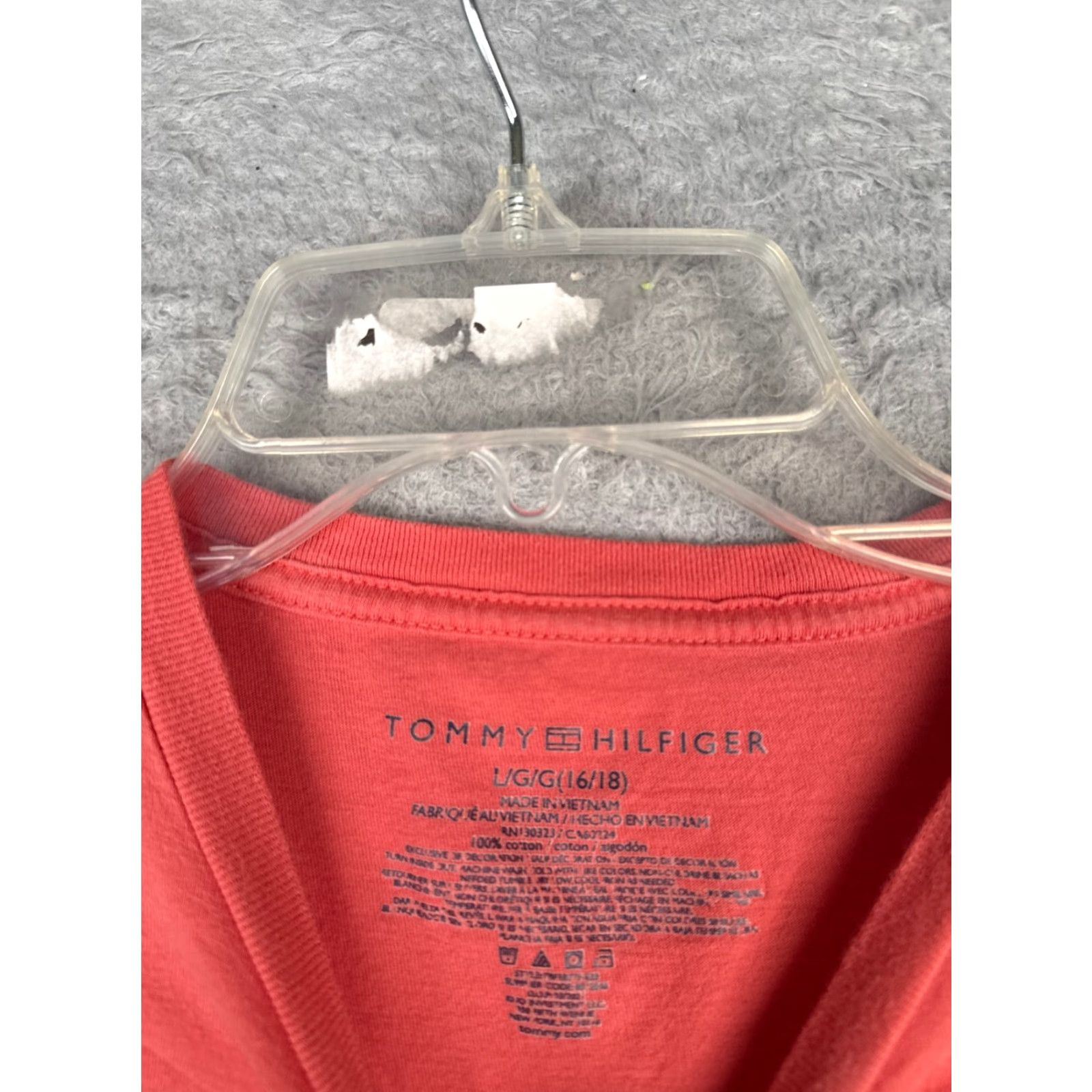 Tommy Hilfiger Tommy Hilfiger Shirt Women L Pink Crew Neck Short Sleeve 100% Cotton Logo Regular T-Shirt Sports Casual #40 Size L / US 10 / IT 46 - 7 Thumbnail