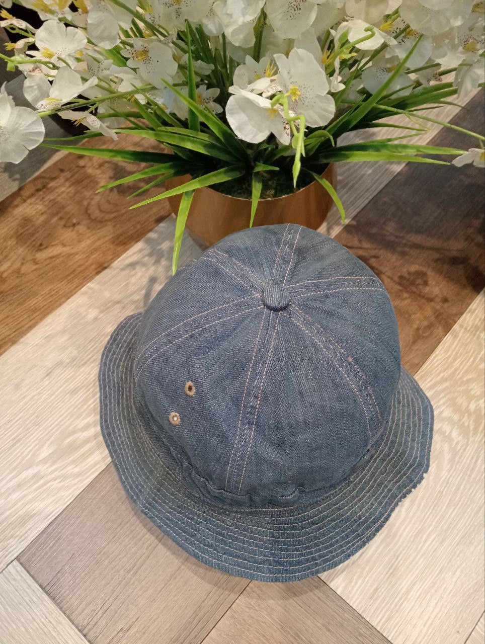 Denime DENIME JAPAN DNM SPORTS BLUE DENIM BUCKET HAT Size ONE SIZE - 4 Thumbnail