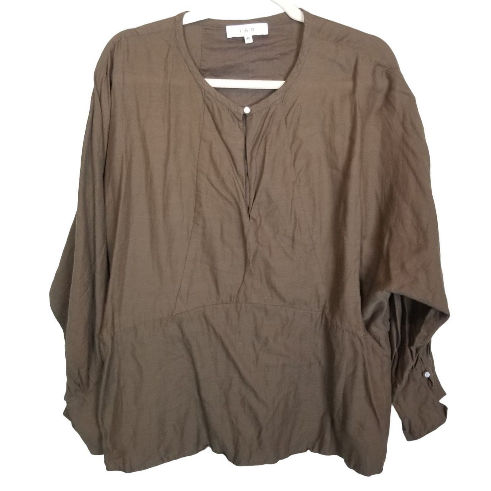 Iro IRO Womens Chocolate Brown Lagenlook Tunic Sz 40 (8) Coastal Size M / US 6-8 / IT 42-44 - 1 Thumbnail