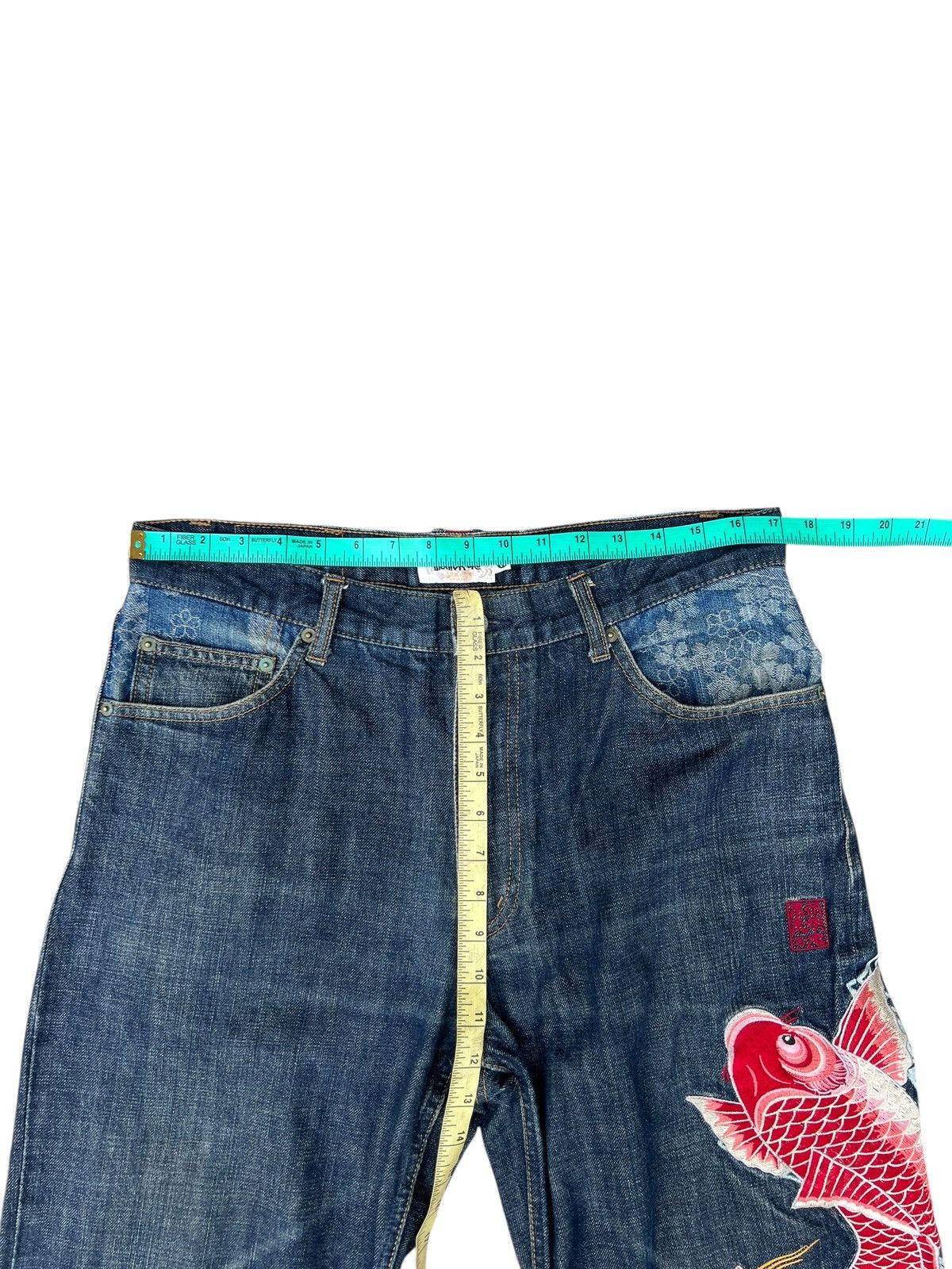Karakuri Tamashii Karakuri Tamashi Embroidery Denim Multi Pocket Jeans Size US 34 / EU 50 - 4 Thumbnail