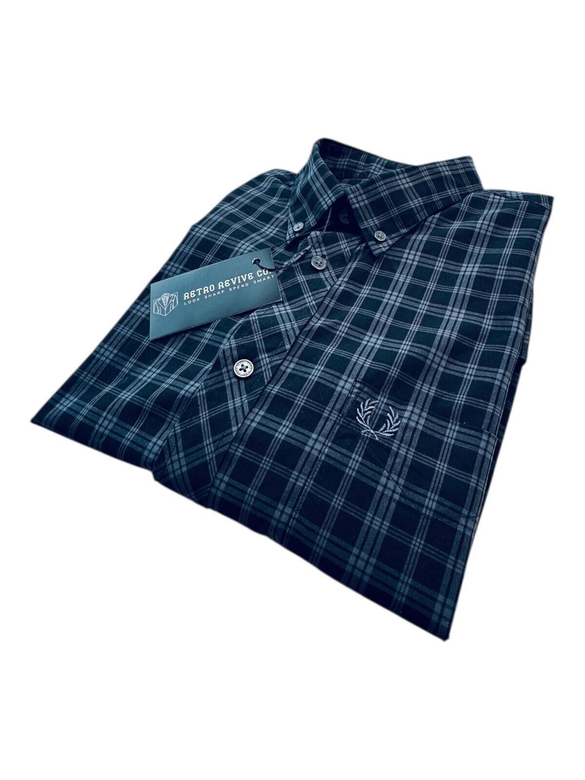 Fred Perry Fred Perry Shirt Men's UK Size M Black Check Embroidered Size US M / EU 48-50 / 2 - 1 Thumbnail