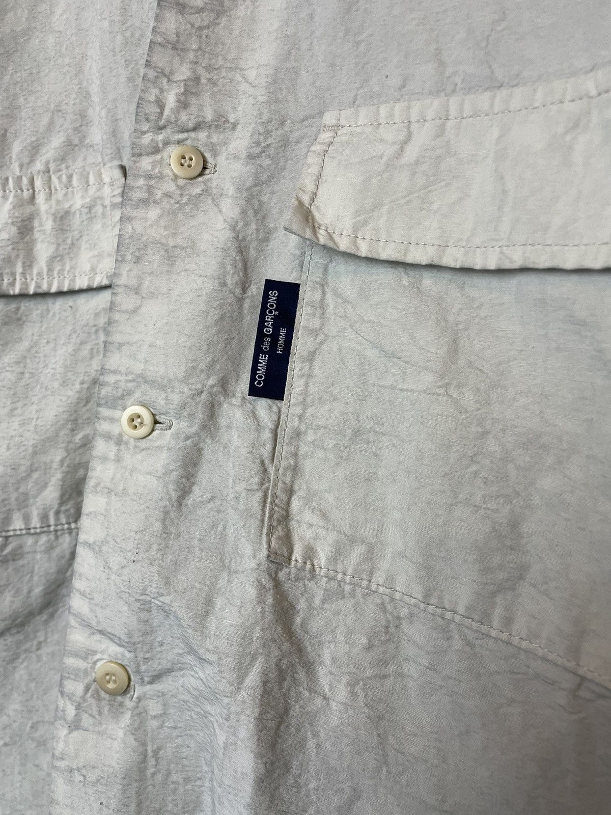 Comme des Garcons Comme Des Garcons Homme Camp Collar Button Up Shirt Size US M / EU 48-50 / 2 - 3 Thumbnail