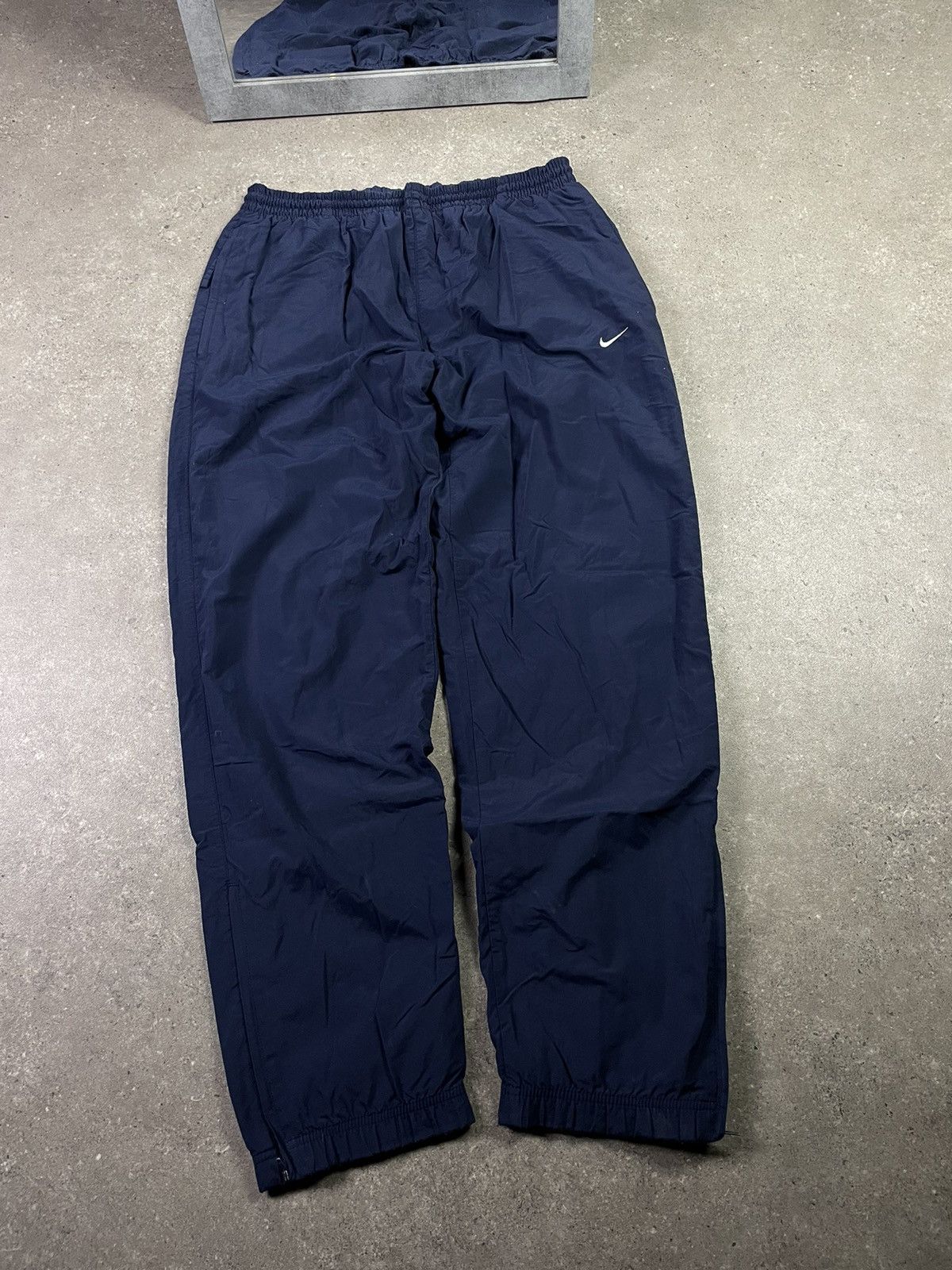Nike × Vintage Nike vintage Y2K nylon track Drill Parachute pants Size US 34 / EU 50 - 1 Thumbnail
