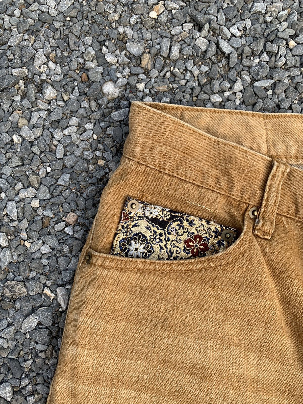 Kapital RARE DEVINE RETRIBUTION KARAKURI JAPANESE SUKAJAN JEANS Size US 32 / EU 48 - 14 Thumbnail