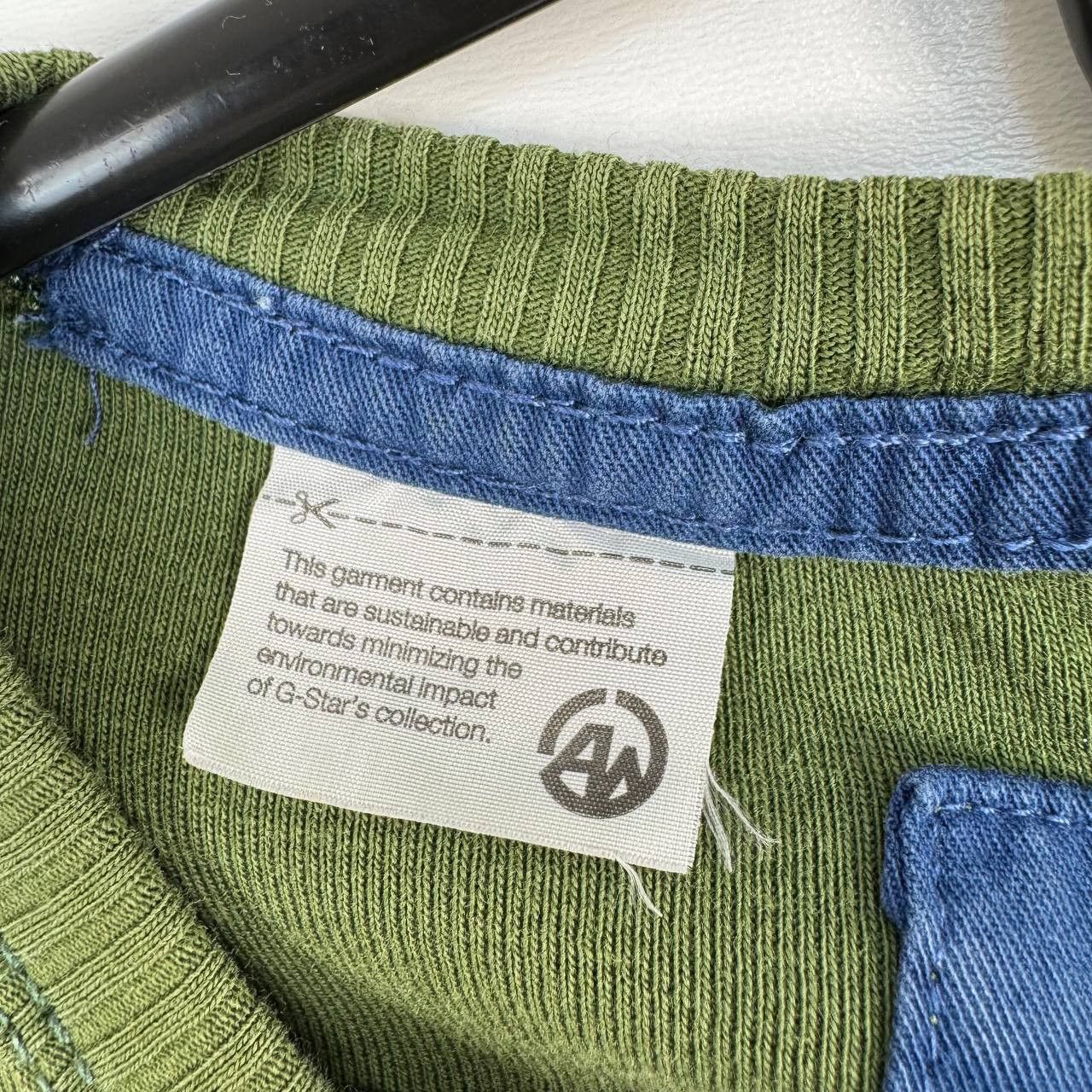 G-Star G-Star RAW Graphic Logo T-Shirt Green Blue Mens Size XL Size US XL / EU 56 / 4 - 7 Thumbnail