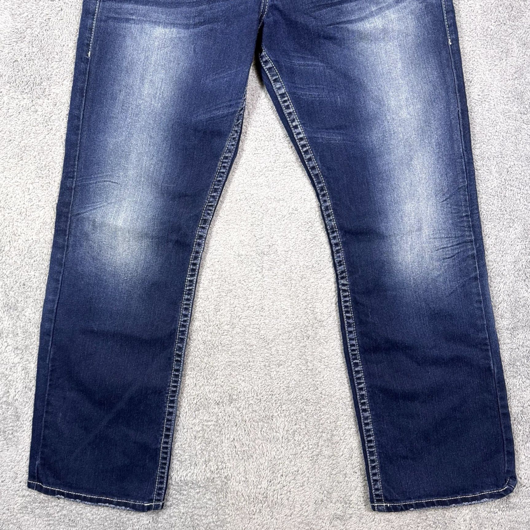 Silver Jeans Co. VINTAGE Silver Jeans Bootcut Jeans Men 34x32 Denim Blue 5-Pocket Distressed Relaxed 90s Mens Size US 34 / EU 50 - 2 Thumbnail