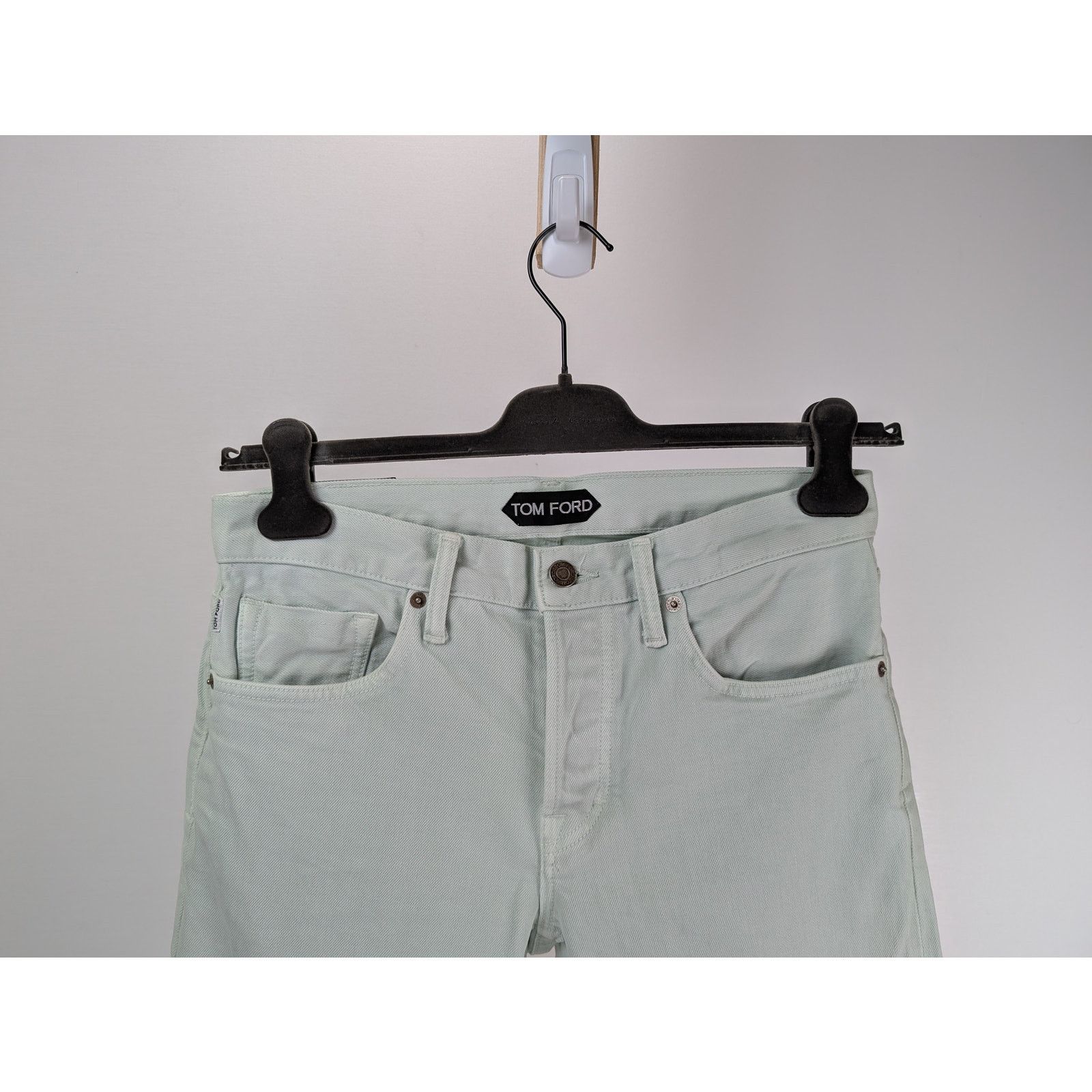 Tom Ford o1rshd1 Slim Denim Jeans in Light Mint Green Size US 30 / EU 46 - 2 Thumbnail