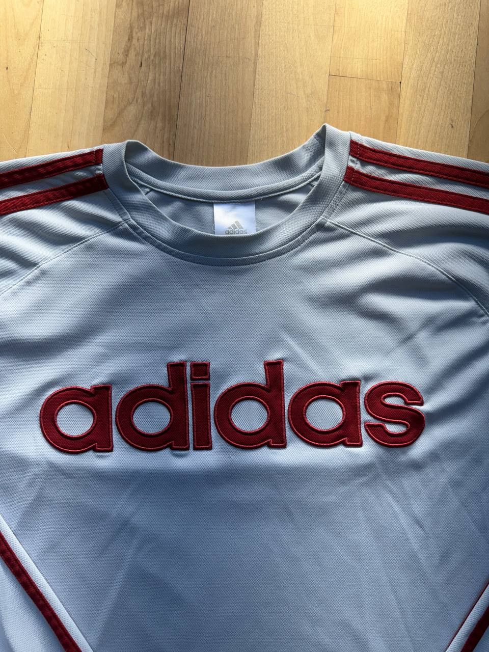 Adidas × Vintage Vintage Adidas Mens Spell Out Center Logo Long Sleeve Size US M / EU 48-50 / 2 - 4 Thumbnail