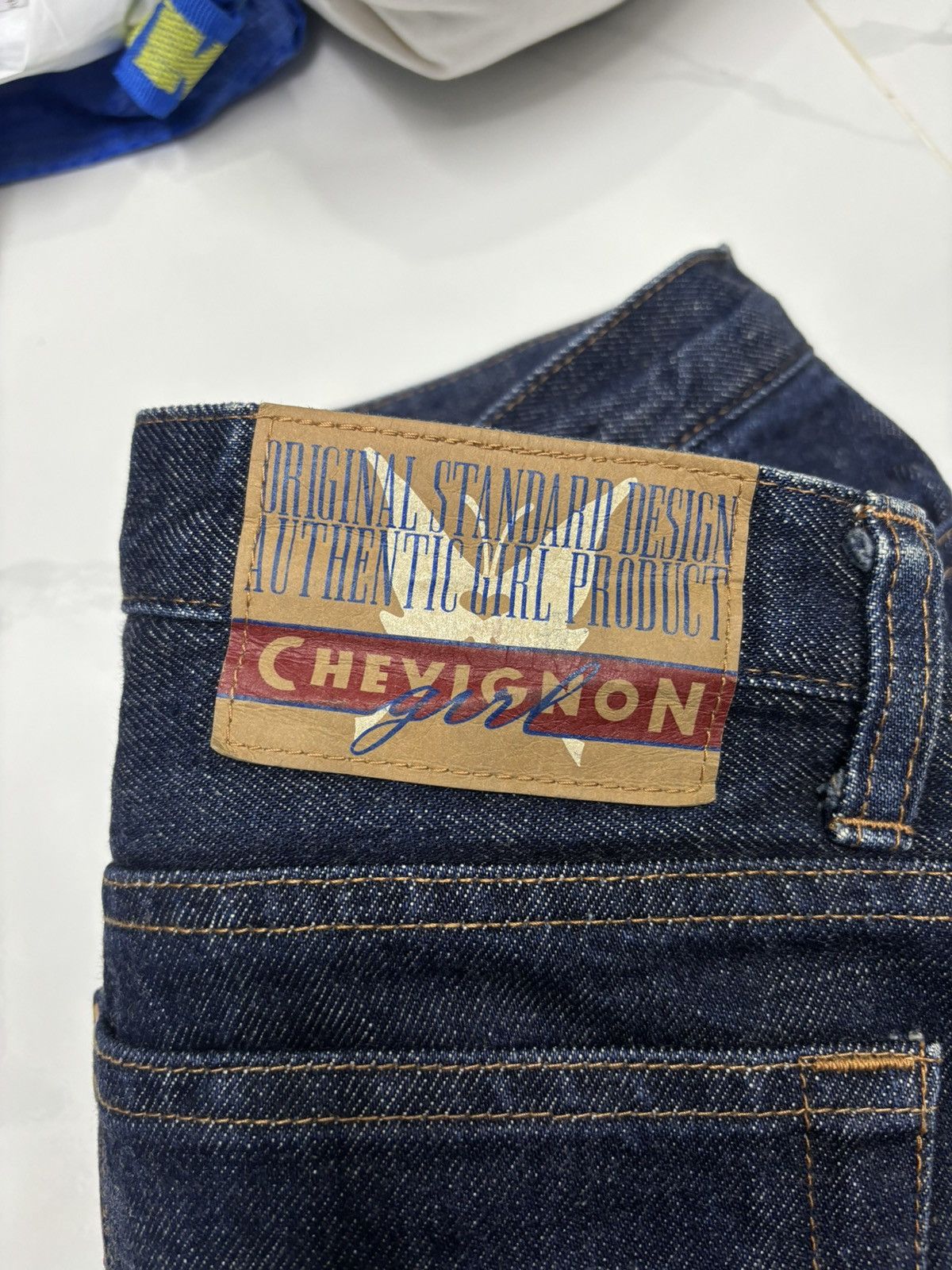 Chevignon VINTAGE CHEVIGNON FLARED BLUE DISTRESSED DENIM BOOTCUT JEANS Size 28" / US 6 / IT 42 - 11 Thumbnail