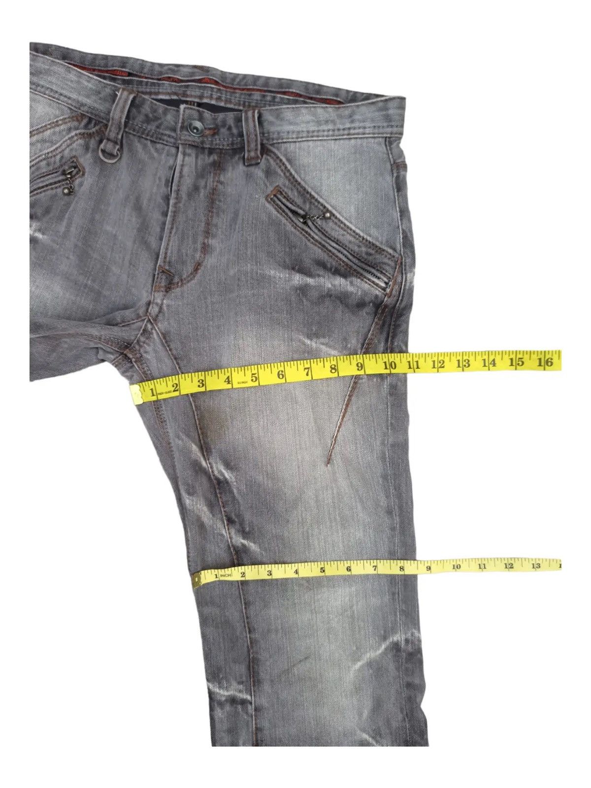 Nicole Club Nicole Club For Men Camo Cuff Zip Pocket Denim Shorts Size US 32 / EU 48 - 22 Thumbnail