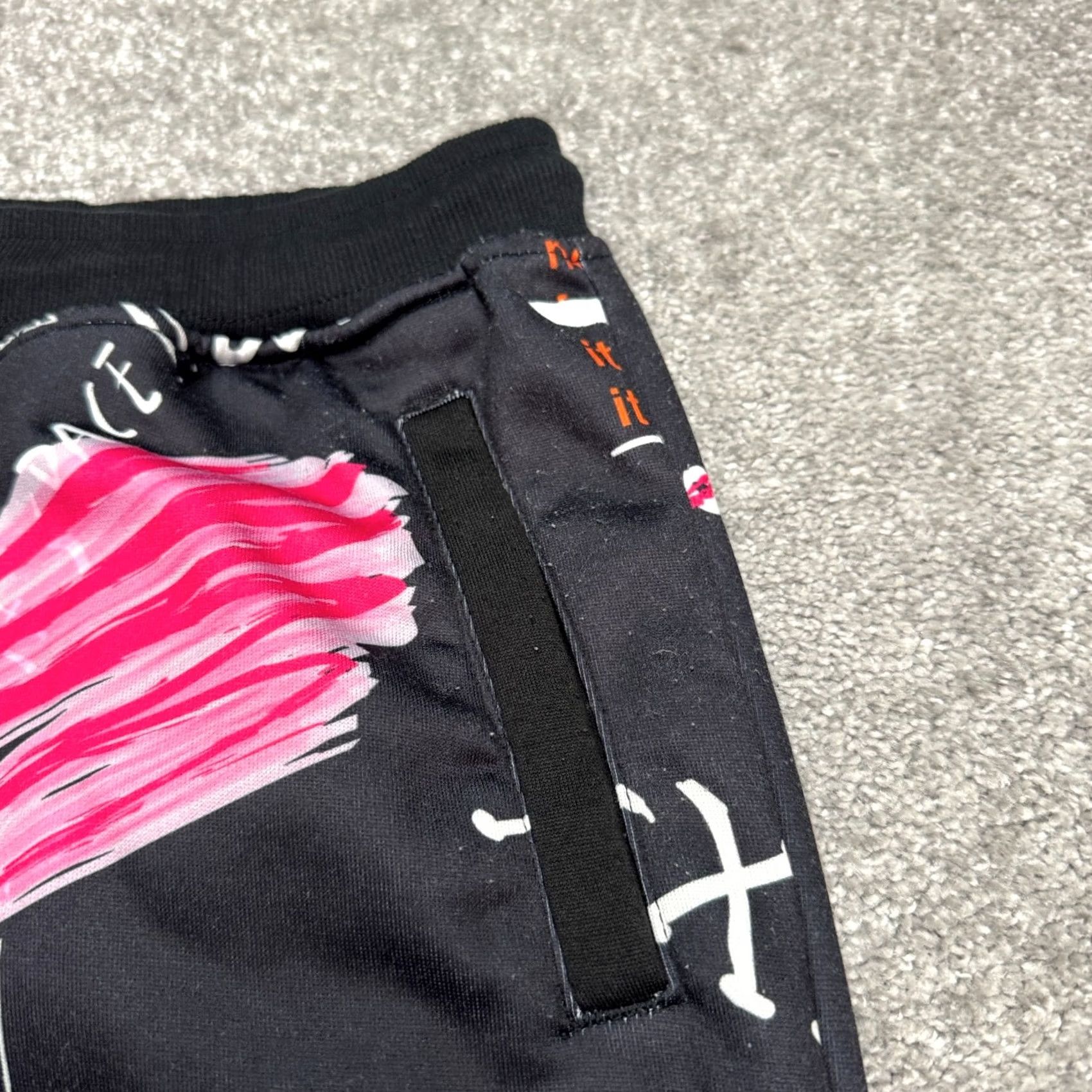 Reason Reason Graffiti Space Print Graphic Jogger Sweatpants Men S Black Streetwear Size US 29 - 7 Thumbnail