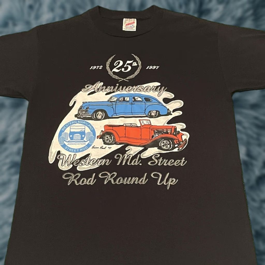Vintage VINTAGE 90s Street Rod Hot Rod Car Racing Maryland 1997 Shirt Size M Black Mens Size US M / EU 48-50 / 2 - 1 Thumbnail