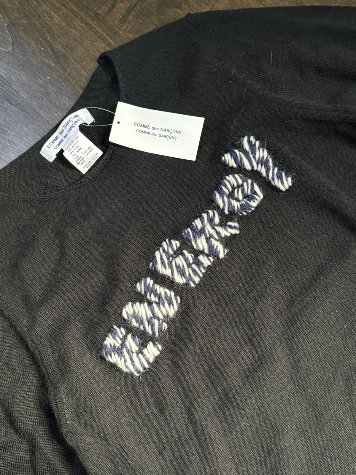 Comme des Garcons CDG Energy Knit Sweater Size US L / EU 52-54 / 3 - 2 Thumbnail