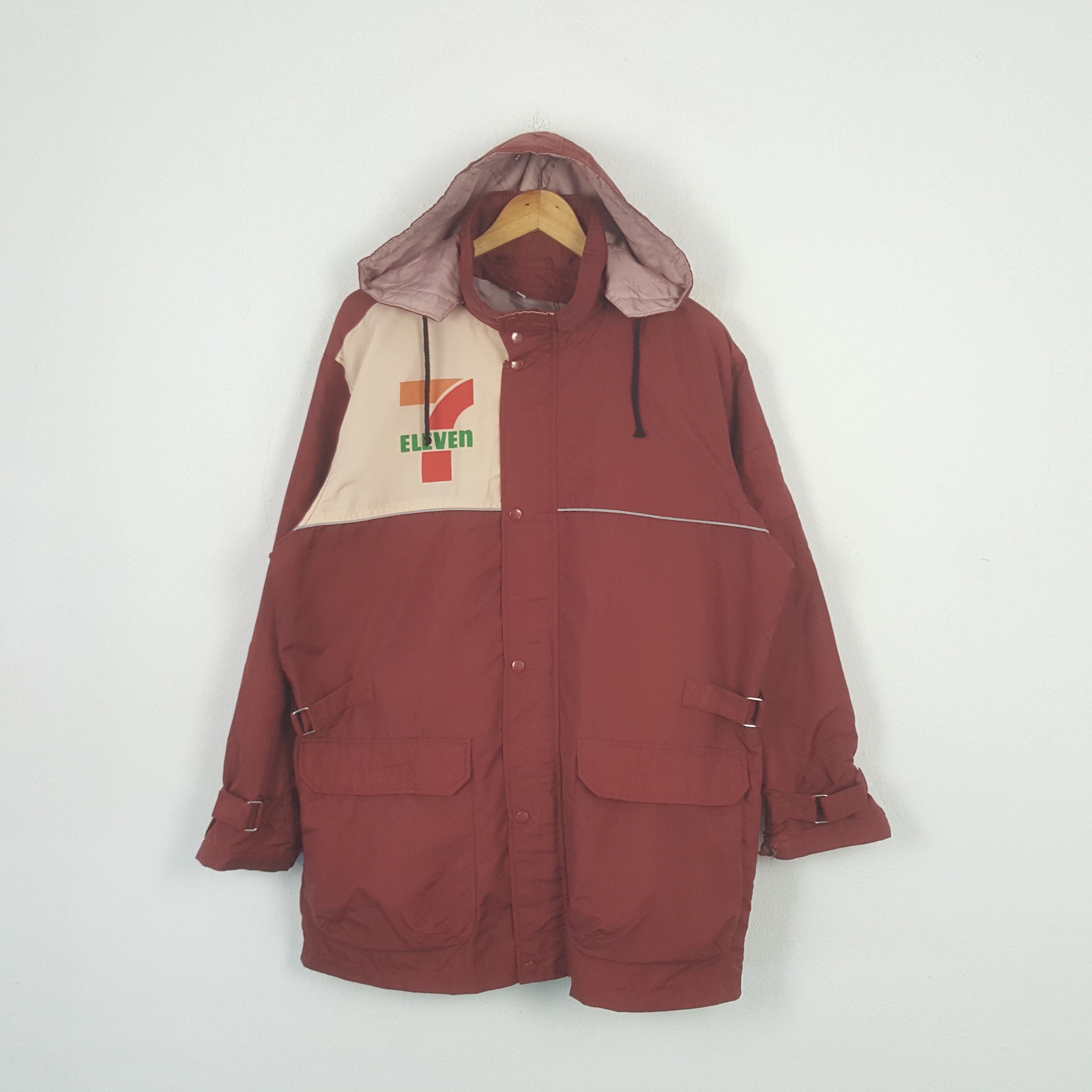 Japanese Brand Vintage 7 Eleven Japanese Uniform Hoodies Jacket C300N30 Size US XL / EU 56 / 4 - 3 Thumbnail