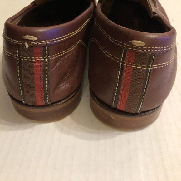 Cole Haan COLE HAAN MEN'S BROWN LEATHER SLIP-ON LOAFERS SIZE: 11M Size US 11 / EU 44 - 5 Thumbnail