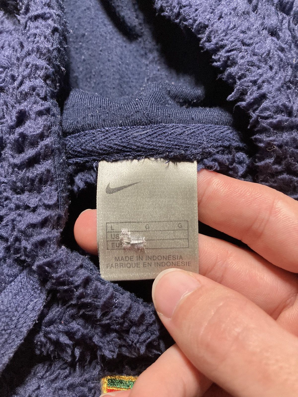 Nike × Vintage ⛩️Nike Court Hoodie Center Logo Fleece y2k vintage 90s rare ⛩️ Size US L / EU 52-54 / 3 - 4 Thumbnail