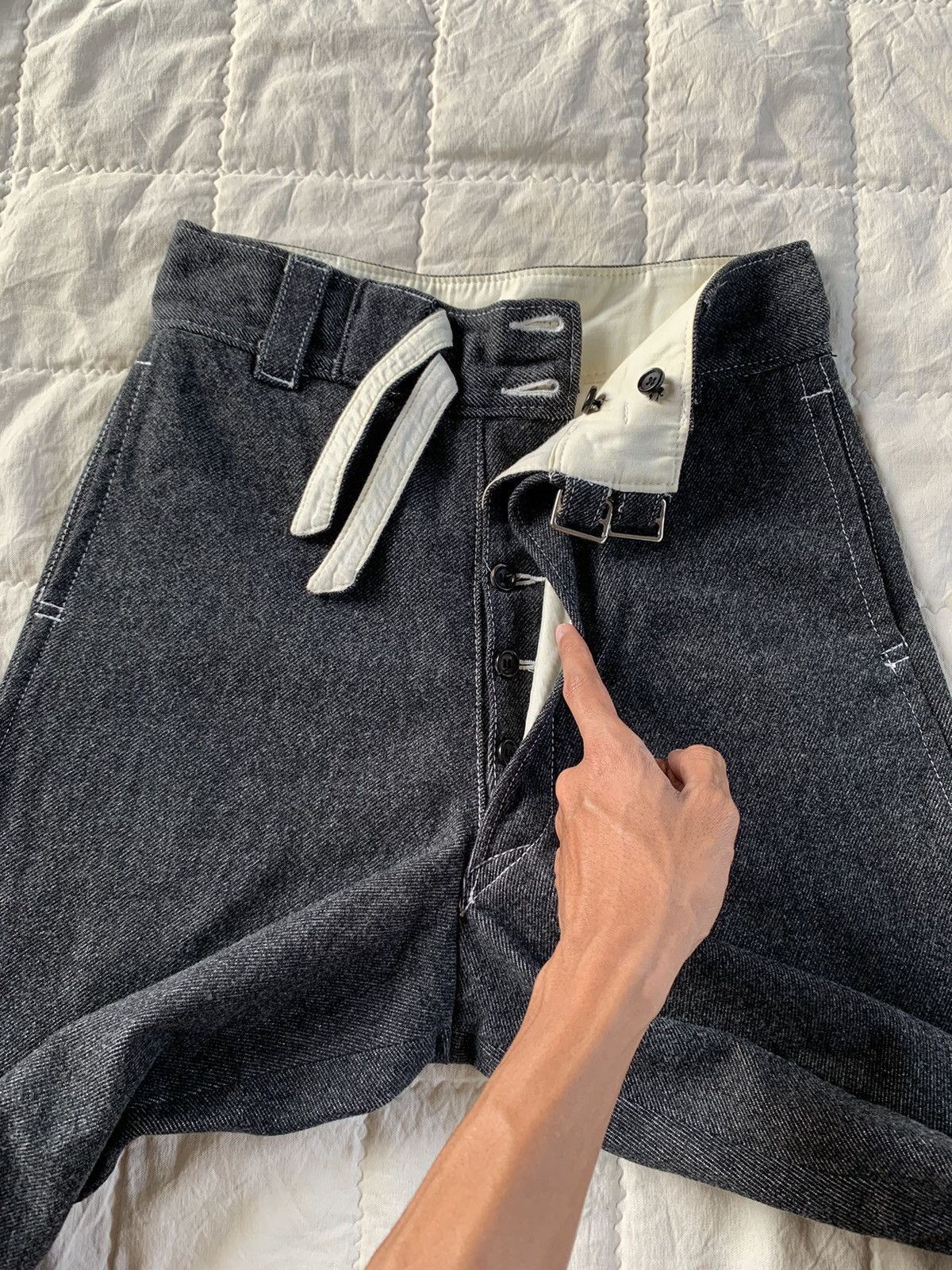 Comme des Garcons AD2003 Tricot Comme des Garcons Wide Trouser Size 30" / US 8 / IT 44 - 5 Thumbnail
