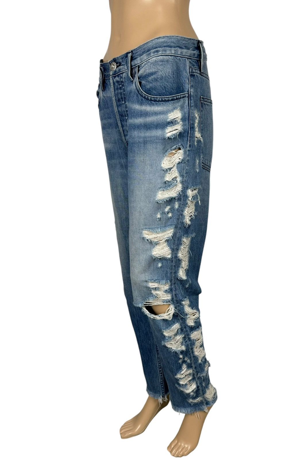 3x1 3x1 NYC Destroyed Boyfriend Jeans size 27 Size 27" / US 4 / IT 40 - 1 Thumbnail