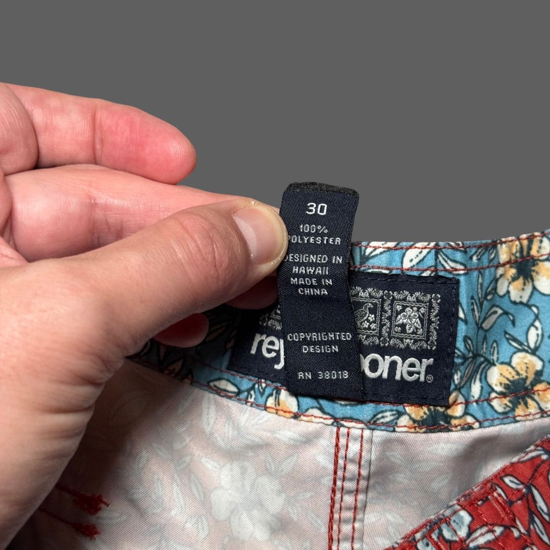 Reyn Spooner Vintage Reyn Spooner Floral Board Shorts Red Blue 30 Size US 30 / EU 46 - 4 Thumbnail