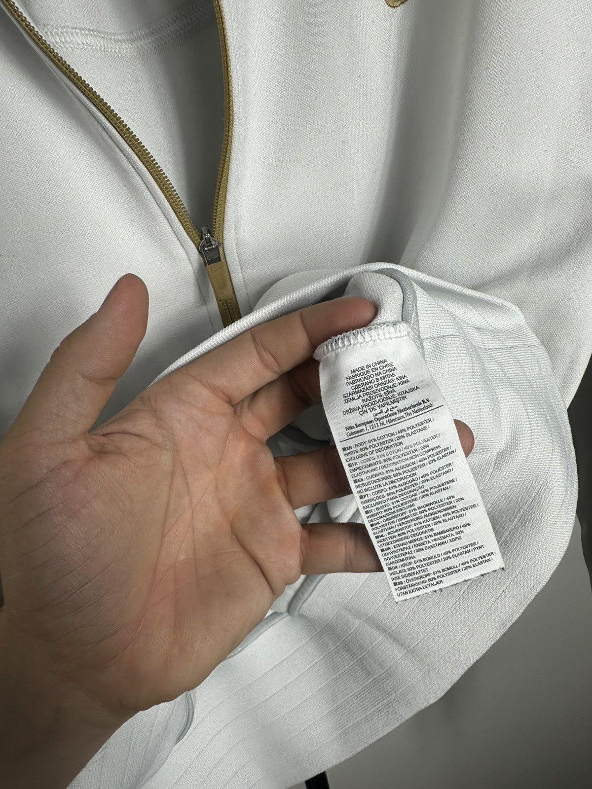 Nike Nike Roger Federer RF Dri-Fit Track Jacket White Gold L Size US L / EU 52-54 / 3 - 6 Thumbnail