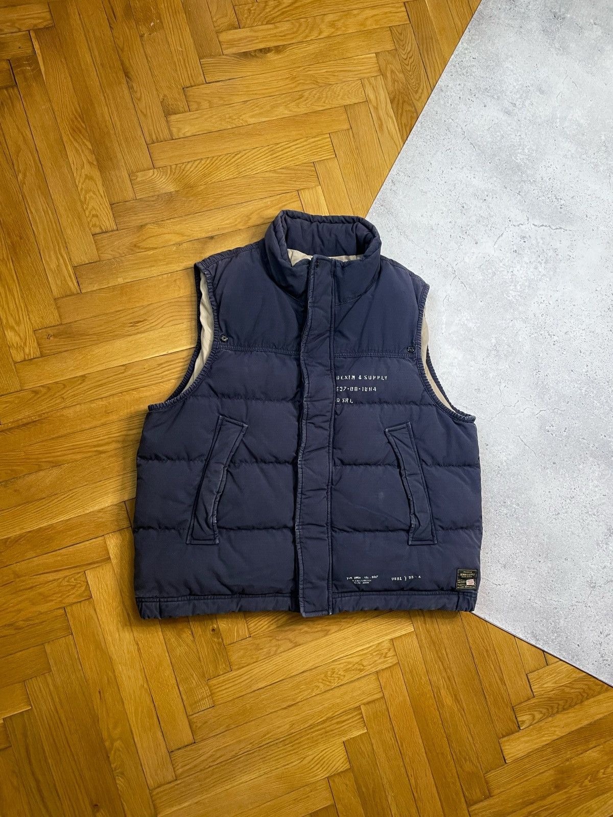 Polo Ralph Lauren Vintage Polo Ralph Lauren Military Down Distressed Vest Size US XL / EU 56 / 4 - 1 Thumbnail