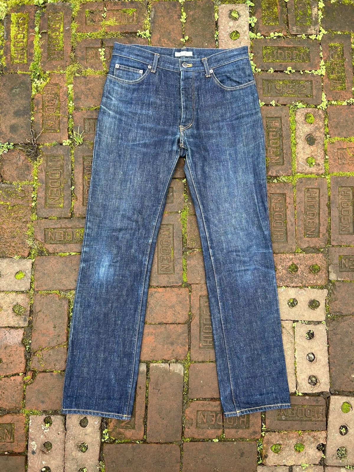 image of Number N Ine x Takahiromiyashita The Soloist Number (N)Ine Aw00 Redisun Slim Denim in Blue (Size 30
