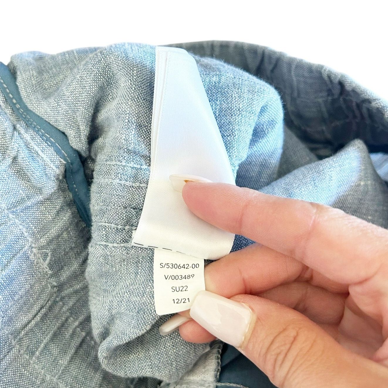 Athleta Athleta Blue Chambray Cabo Linen Joggers Sz 8 Size 30" / US 8 / IT 44 - 4 Thumbnail