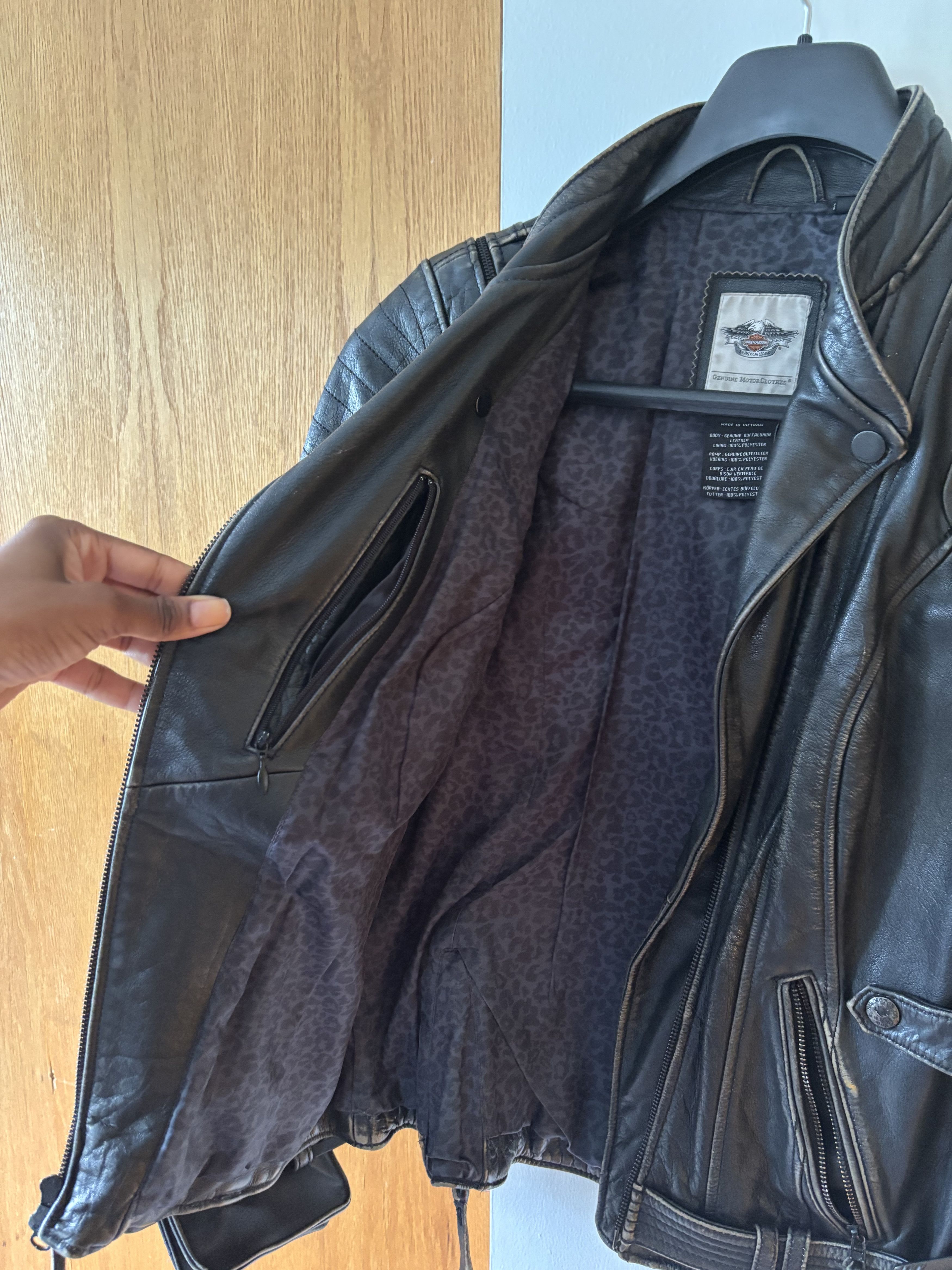 Harley Davidson Harley Davidson Buffalo Leather Jacket Size M / US 6-8 / IT 42-44 - 9 Thumbnail