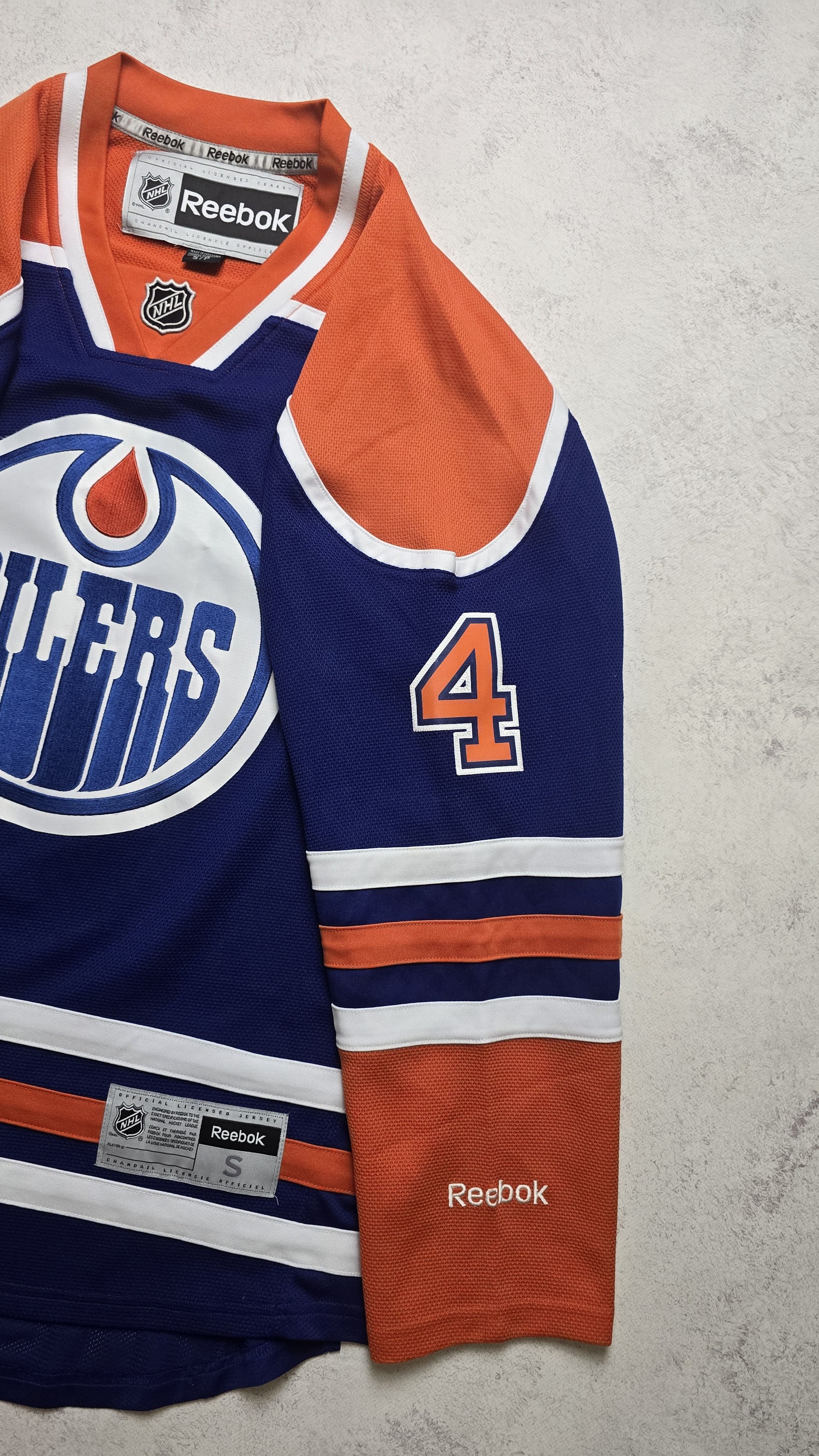 Reebok Reebok Edmonton Oilers Taylor Hall #4 NHL Hovkey Jersey Size US S / EU 44-46 / 1 - 13 Thumbnail