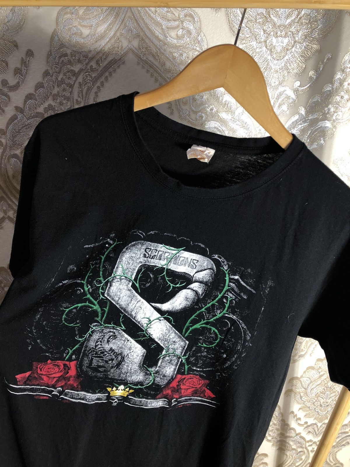 Band Tees × Vintage VERY RARE SCORPIONS DOUBLE PRINTED ROCK T-SHIRT TOUR METAL Size US XL / EU 56 / 4 - 2 Thumbnail
