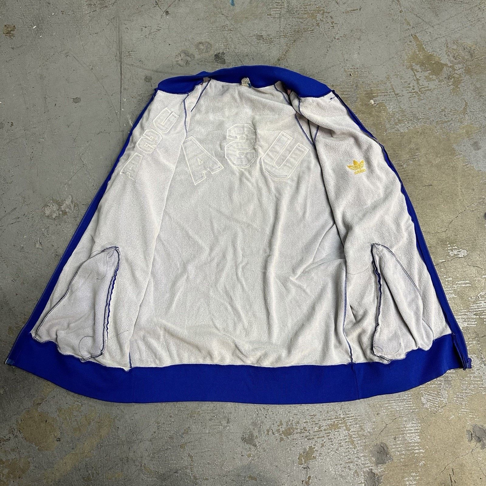 Adidas × Vintage Vintage 70s Adidas Ventex Team USA Track Jacket Sz L Size US L / EU 52-54 / 3 - 3 Thumbnail
