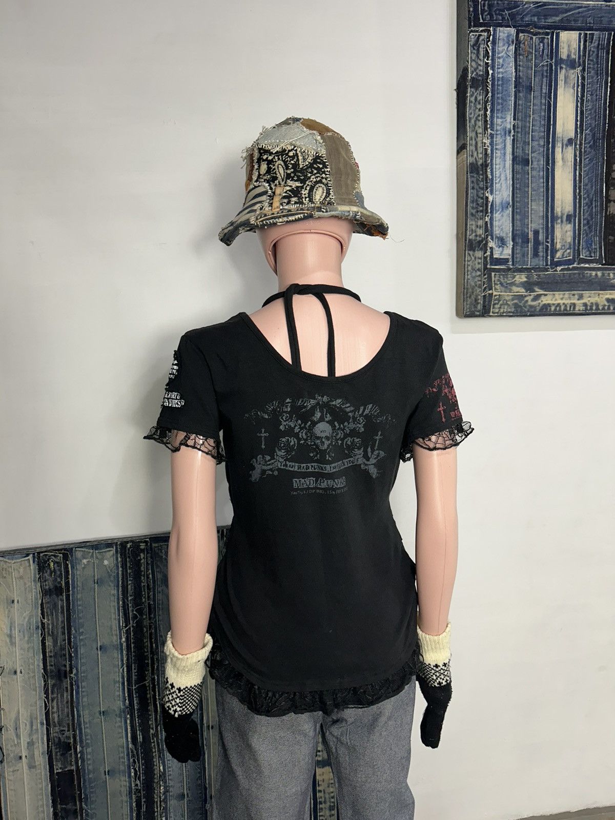 Japanese Brand Mad Punk Beautiful Rock Star Skull angel art Tshirt Size L / US 10 / IT 46 - 17 Thumbnail