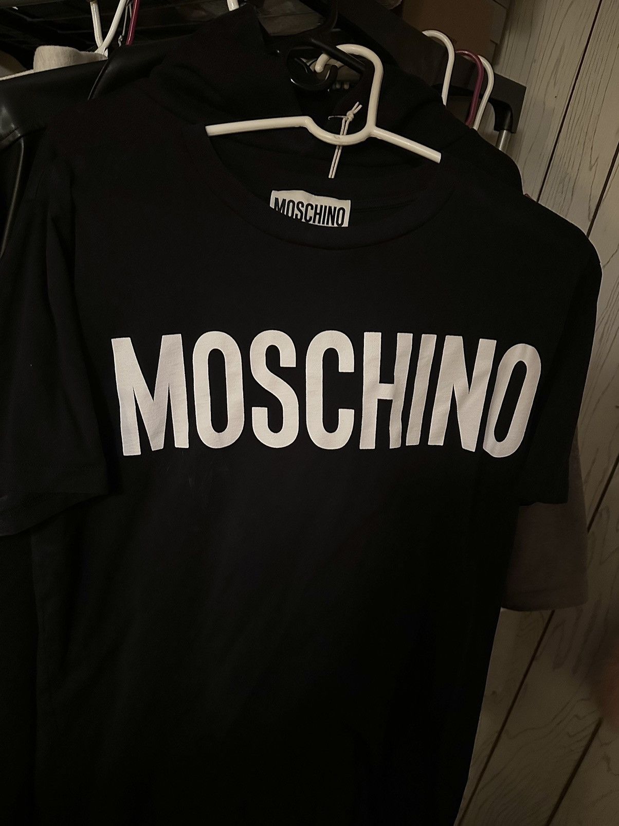 Moschino Moschino Black Men’s T Shirt / White Bold Logo Size US XS / EU 42 / 0 - 6 Thumbnail
