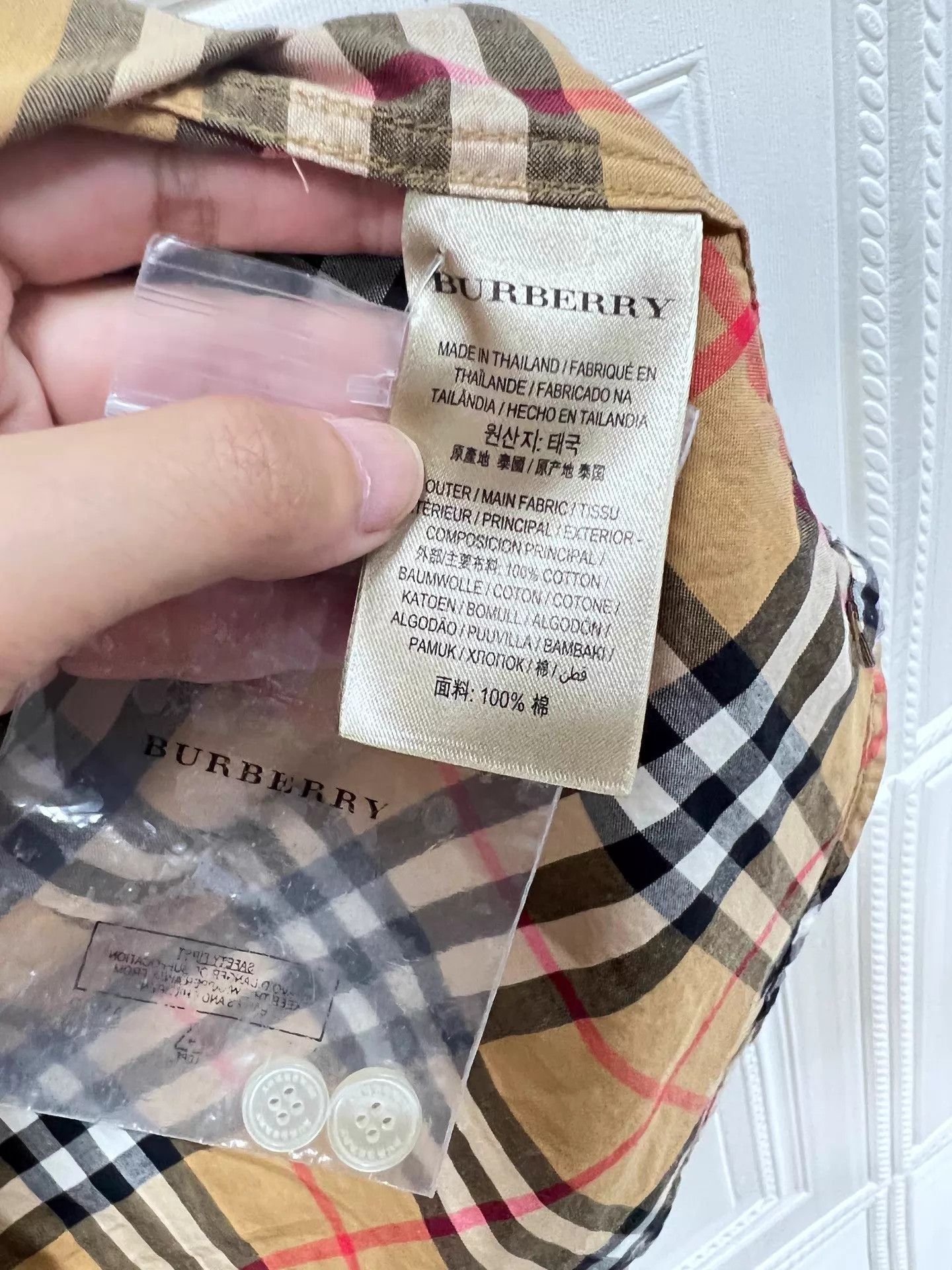 Burberry Burberry Classic Check Shirt 38 Unworn E61601 Size XS / US 0-2 / IT 36-38 - 4 Thumbnail