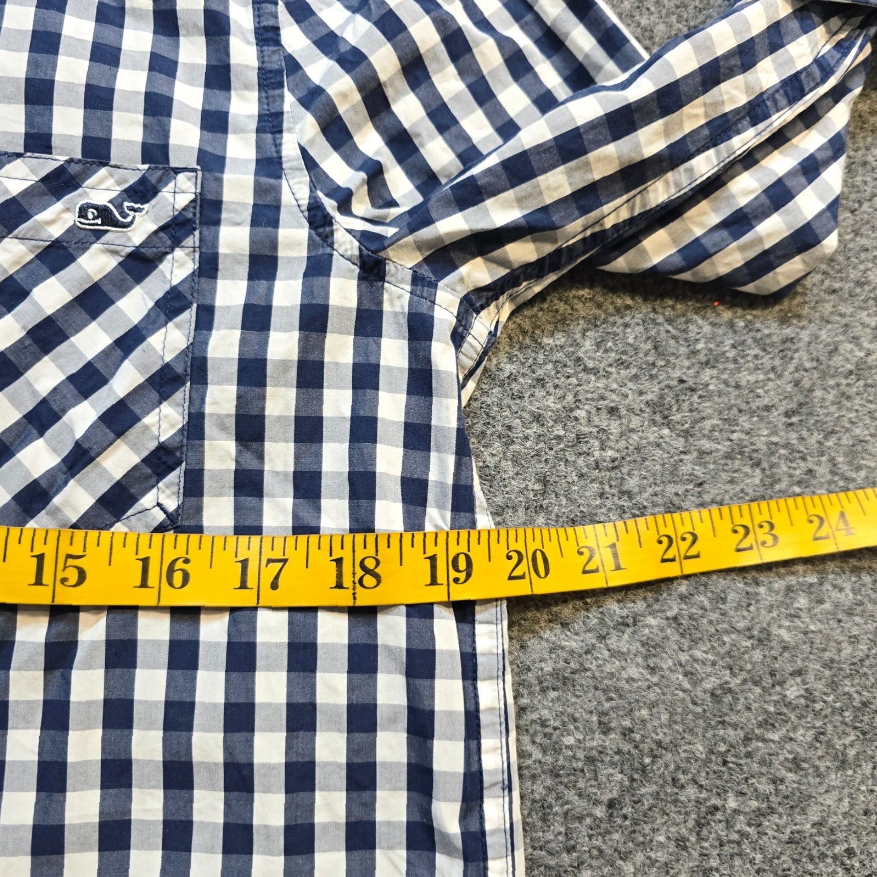 Vineyard Vines Vineyard Vines Blouse Womens Size 8 Blue Gingham Plaid Button Collared Long Sleeve Classic Preppy Career Shirt Women Size M / US 6-8 / IT 42-44 - 6 Thumbnail