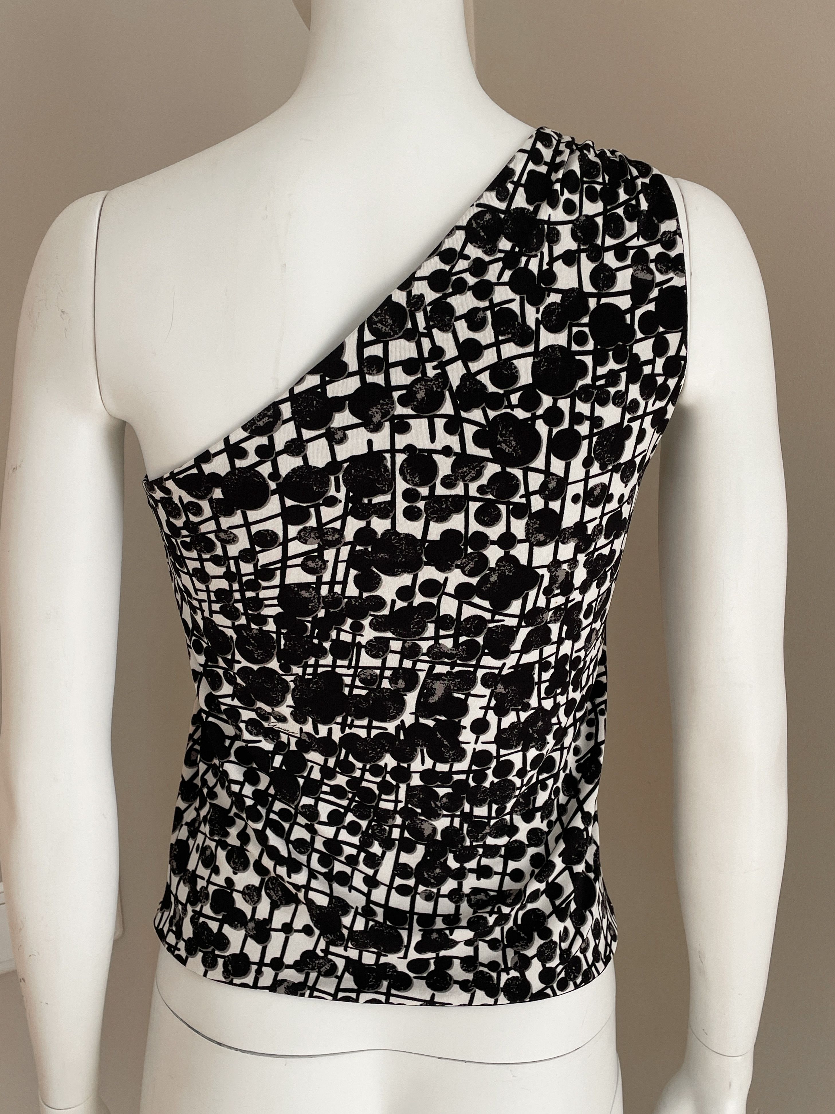Gucci one shoulder silk top Size XS / US 0-2 / IT 36-38 - 6 Thumbnail