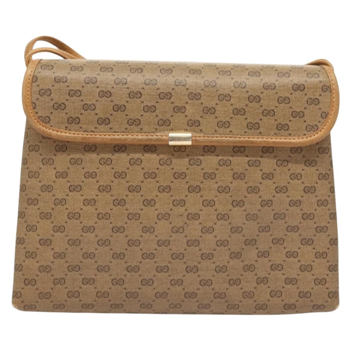 Gucci GUCCI Micro GG Supreme Shoulder Bag Pvc Beige Gold 49 001 Size ONE SIZE - 3 Thumbnail