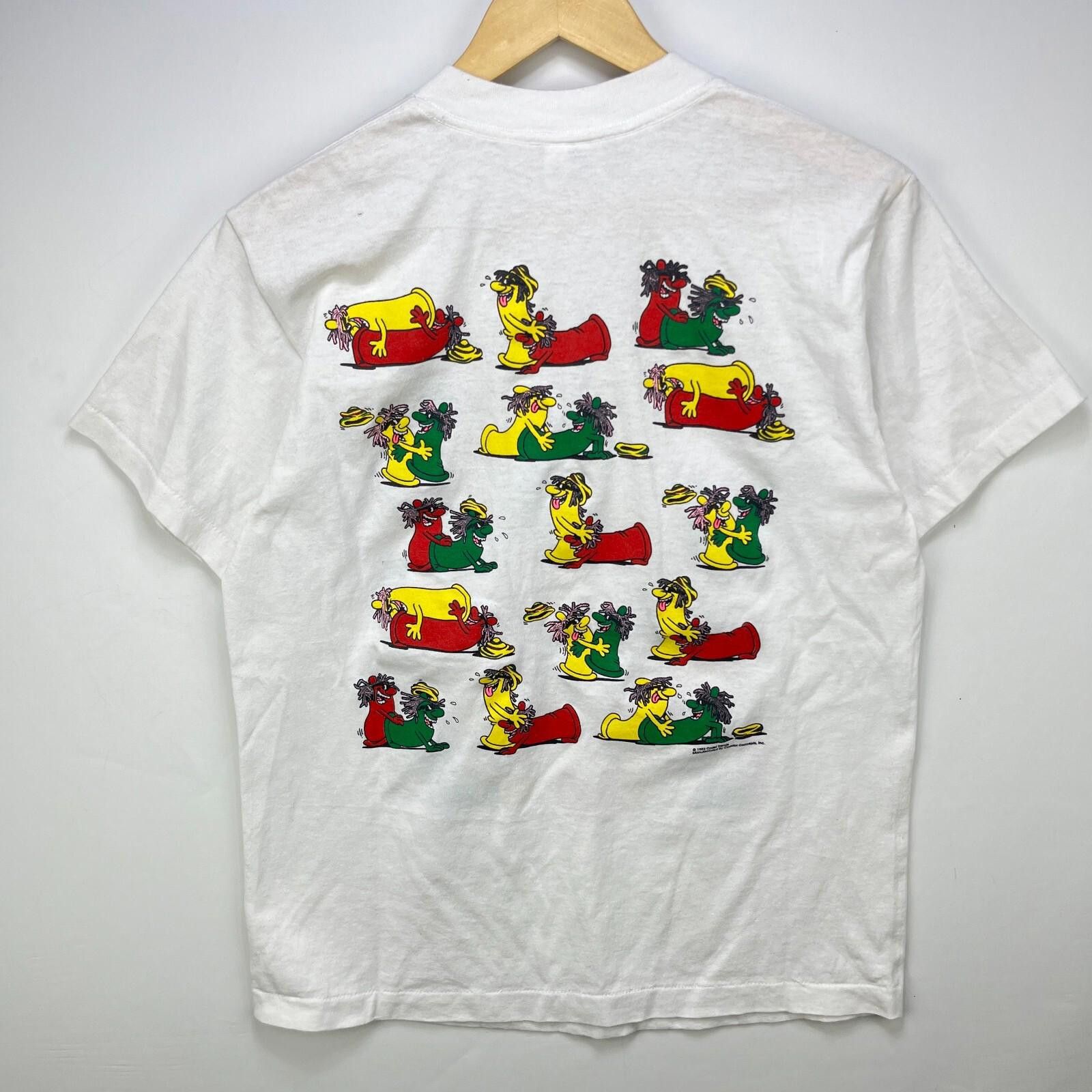 Vintage Vintage 90s Sex Position Condoms Rasta Funny T-Shirt Large Size US XL / EU 56 / 4 - 5 Thumbnail
