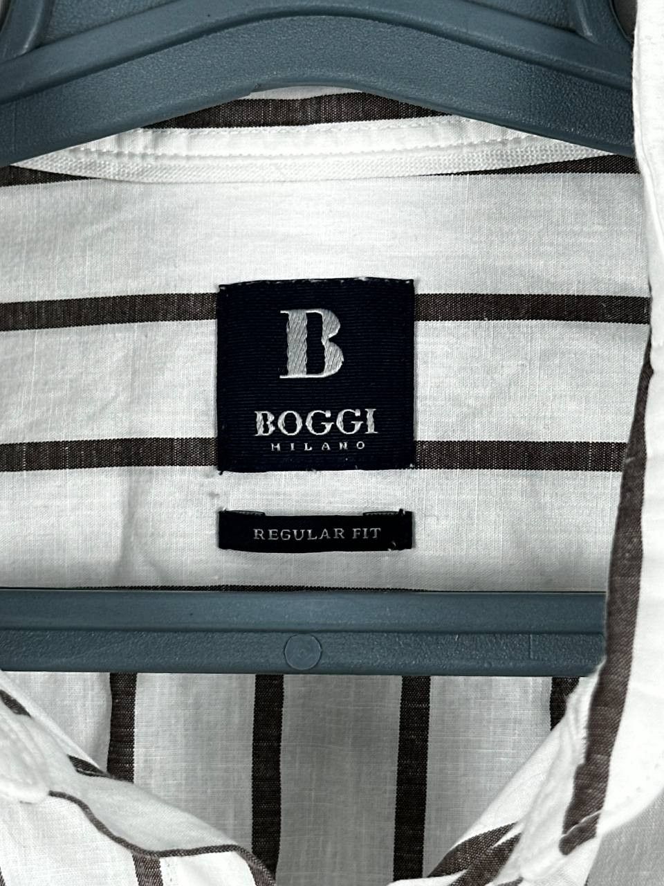 Boggi Boggi Milano Luxury Striped Long Sleeve Shirt Size US S / EU 44-46 / 1 - 5 Thumbnail