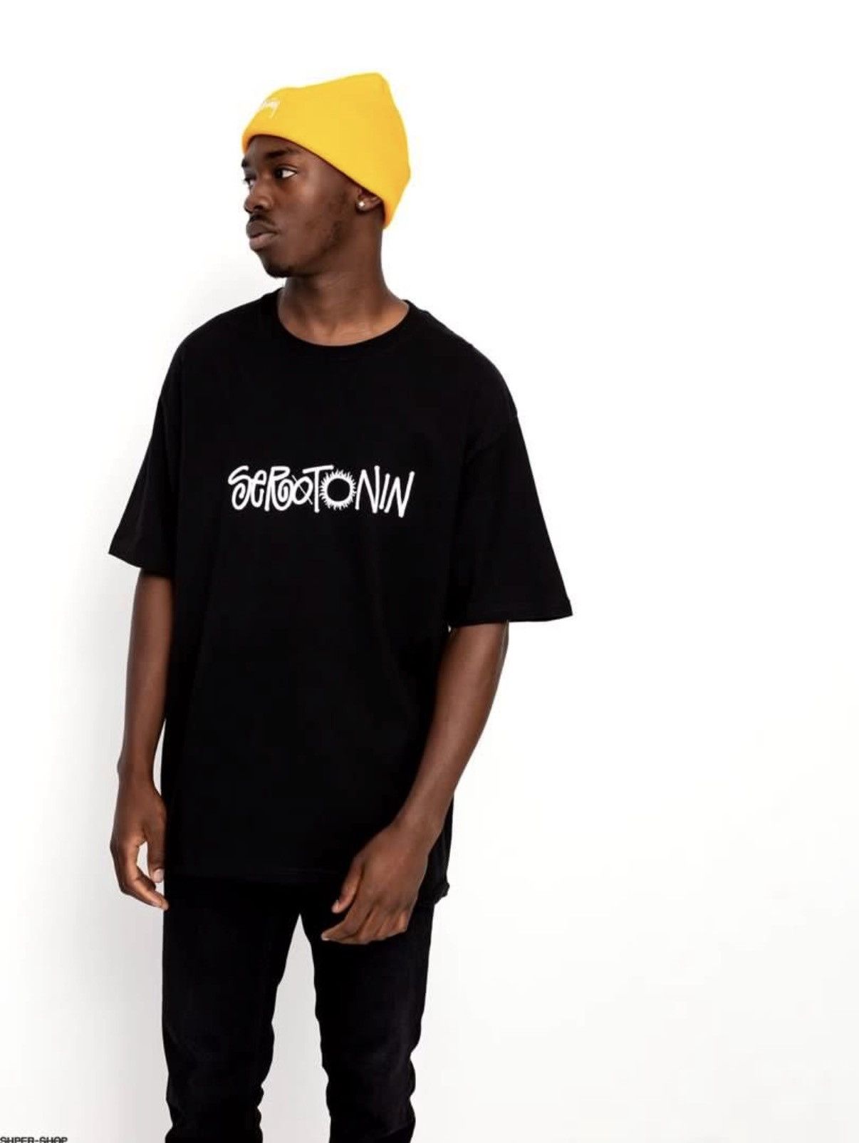 Stussy AUTHENTIC STUSSY SERATONIN T SHIRT TEE IN BLACK Size US L / EU 52-54 / 3 - 3 Thumbnail