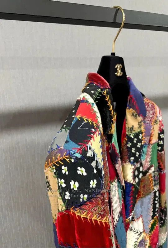 Dior Dior Patchwork Silk Blend Jacket . Size M / US 6-8 / IT 42-44 - 8 Thumbnail